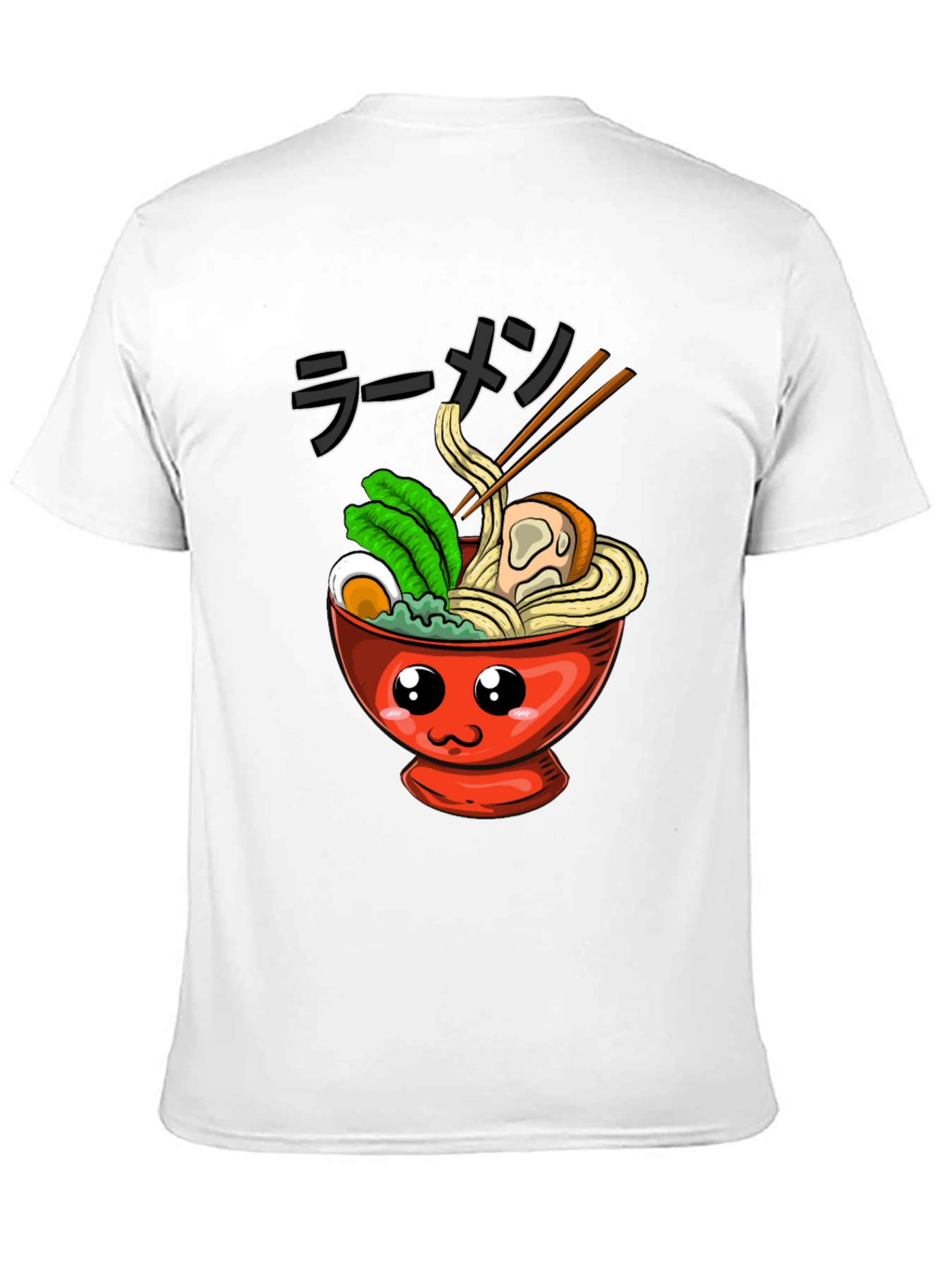 Kawaii Ramen Bowl T-Shirt - Anime Food Tee