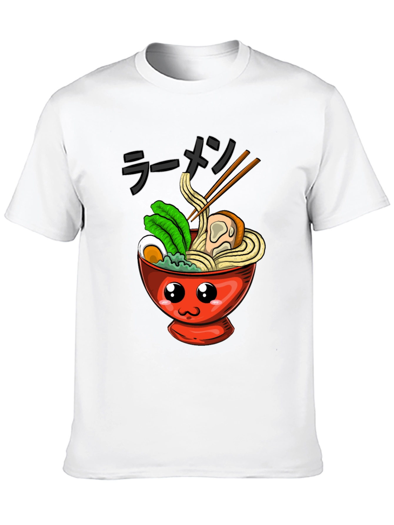 Kawaii Ramen Bowl T-Shirt - Anime Food Tee