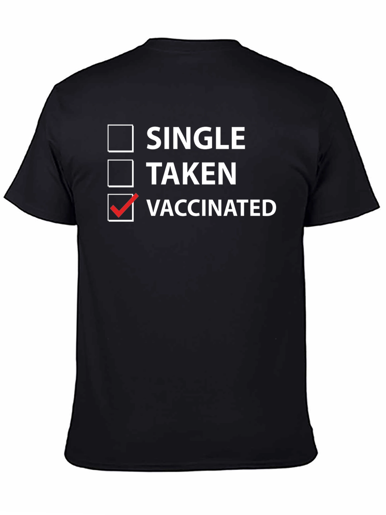 Vaccinated Checkbox T-Shirt - Funny Novelty Tee