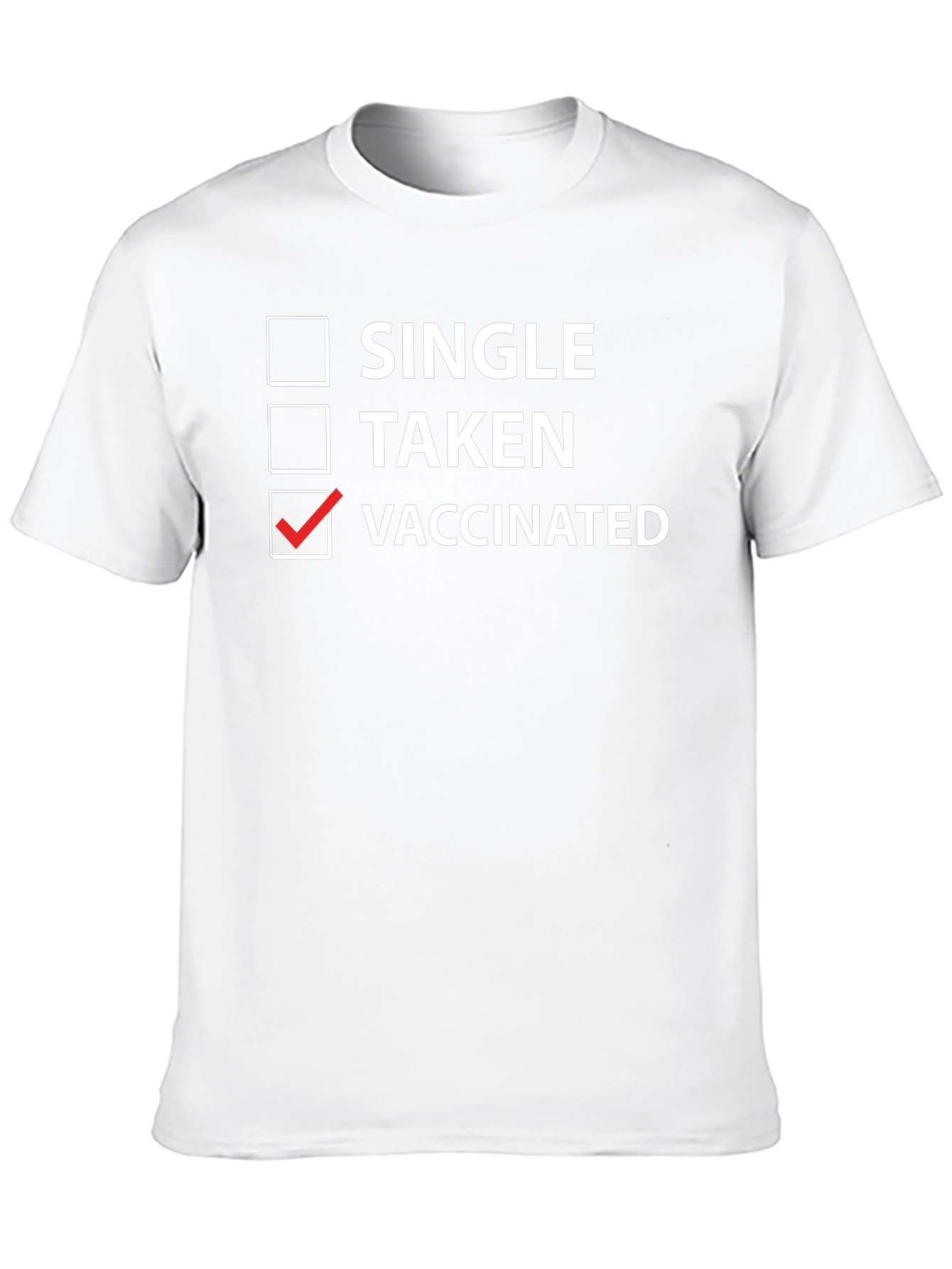 Vaccinated Checkbox T-Shirt - Funny Novelty Tee