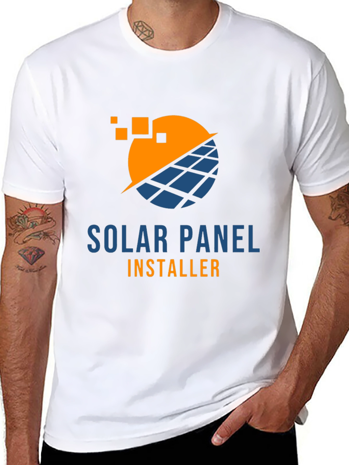 Solar Panel Installer T-Shirt - Energy Efficient Apparel