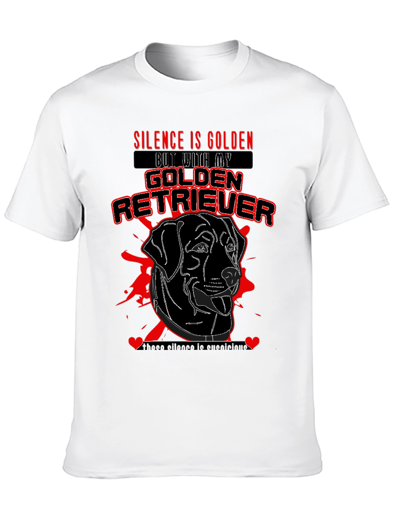 Golden Retriever T-Shirt: Silence is Golden