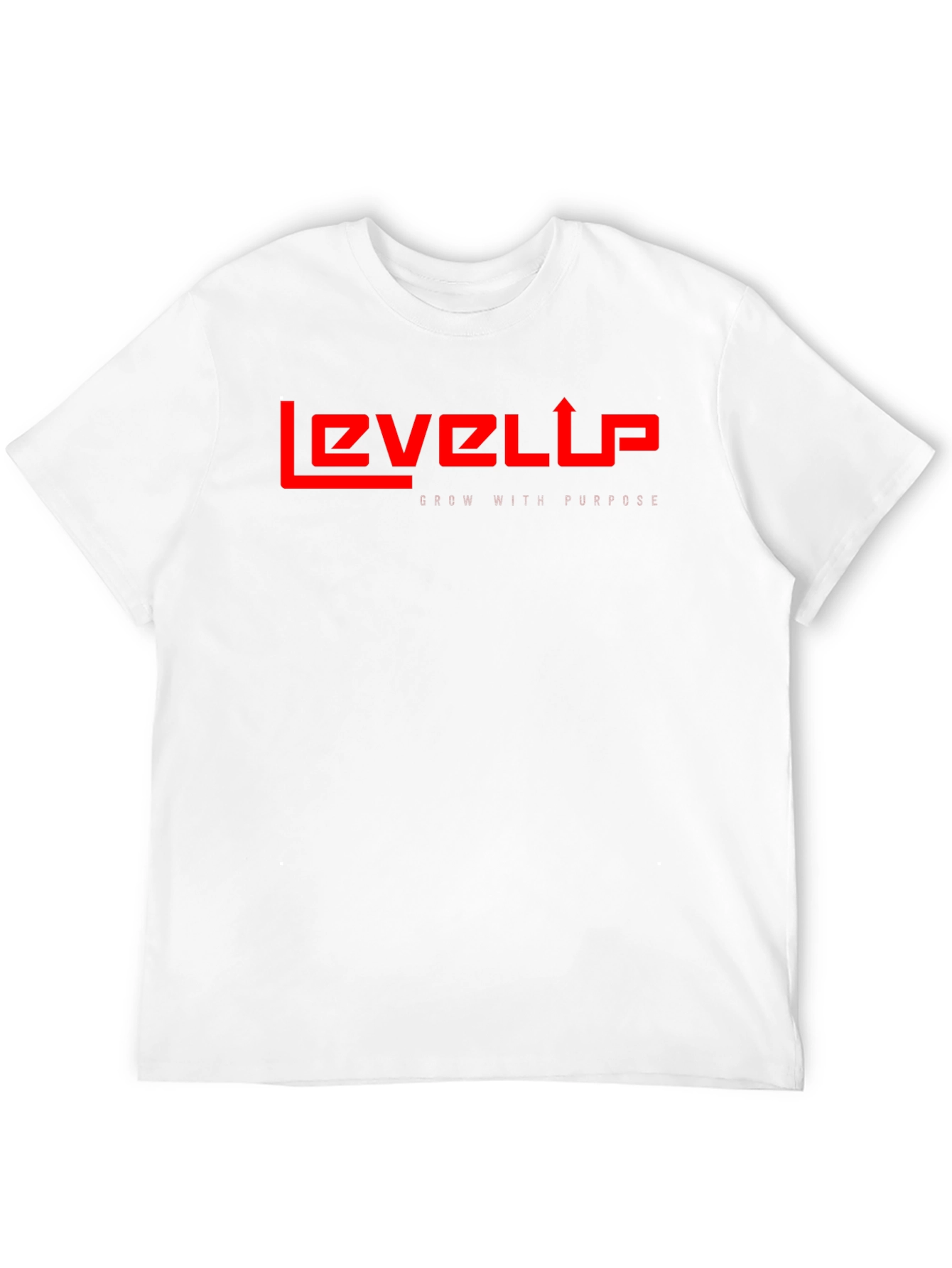 Level Up Graphic Tee - Red on Black