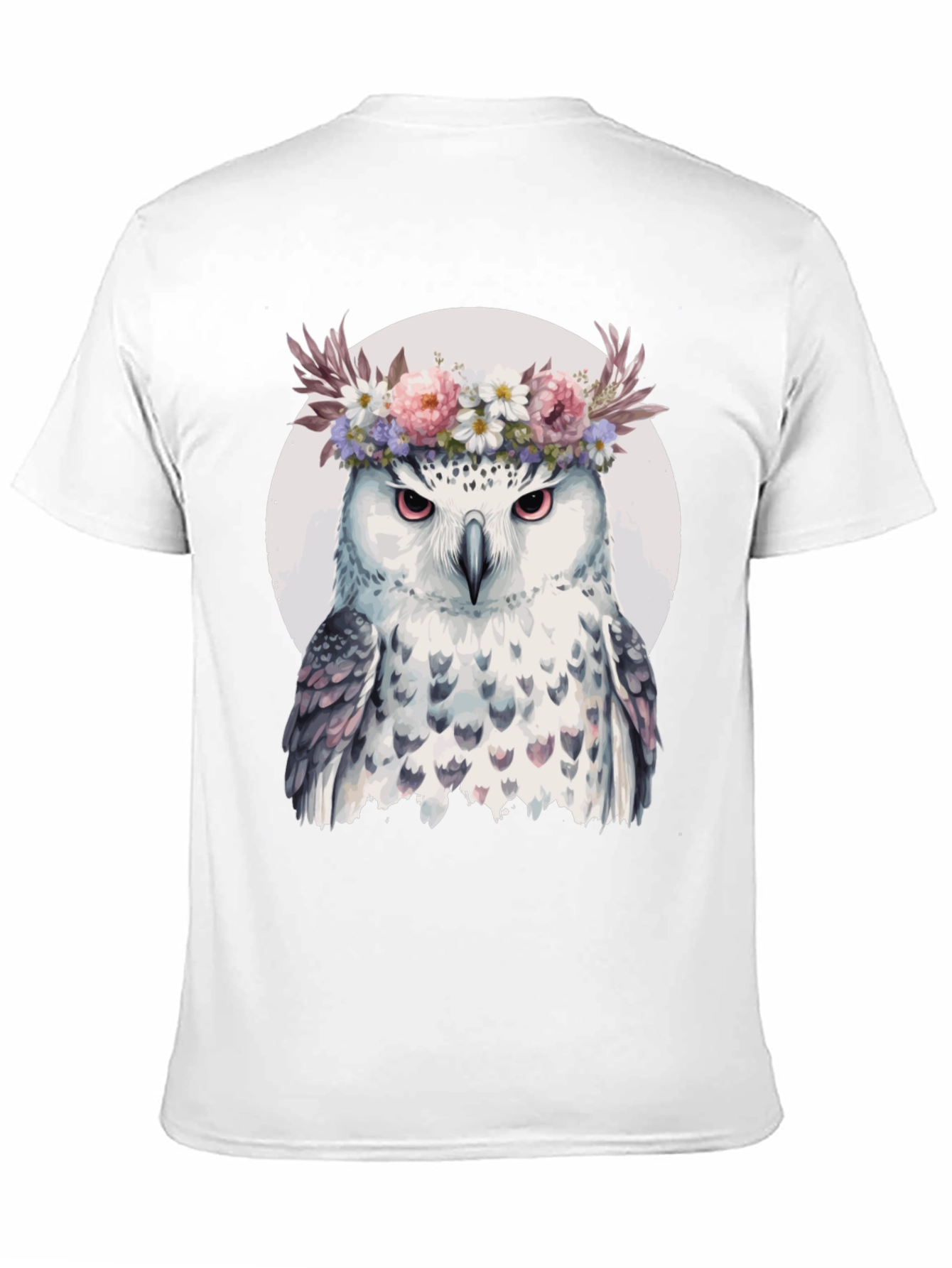 Owl Flower Crown T-Shirt - Unisex Graphic Tee