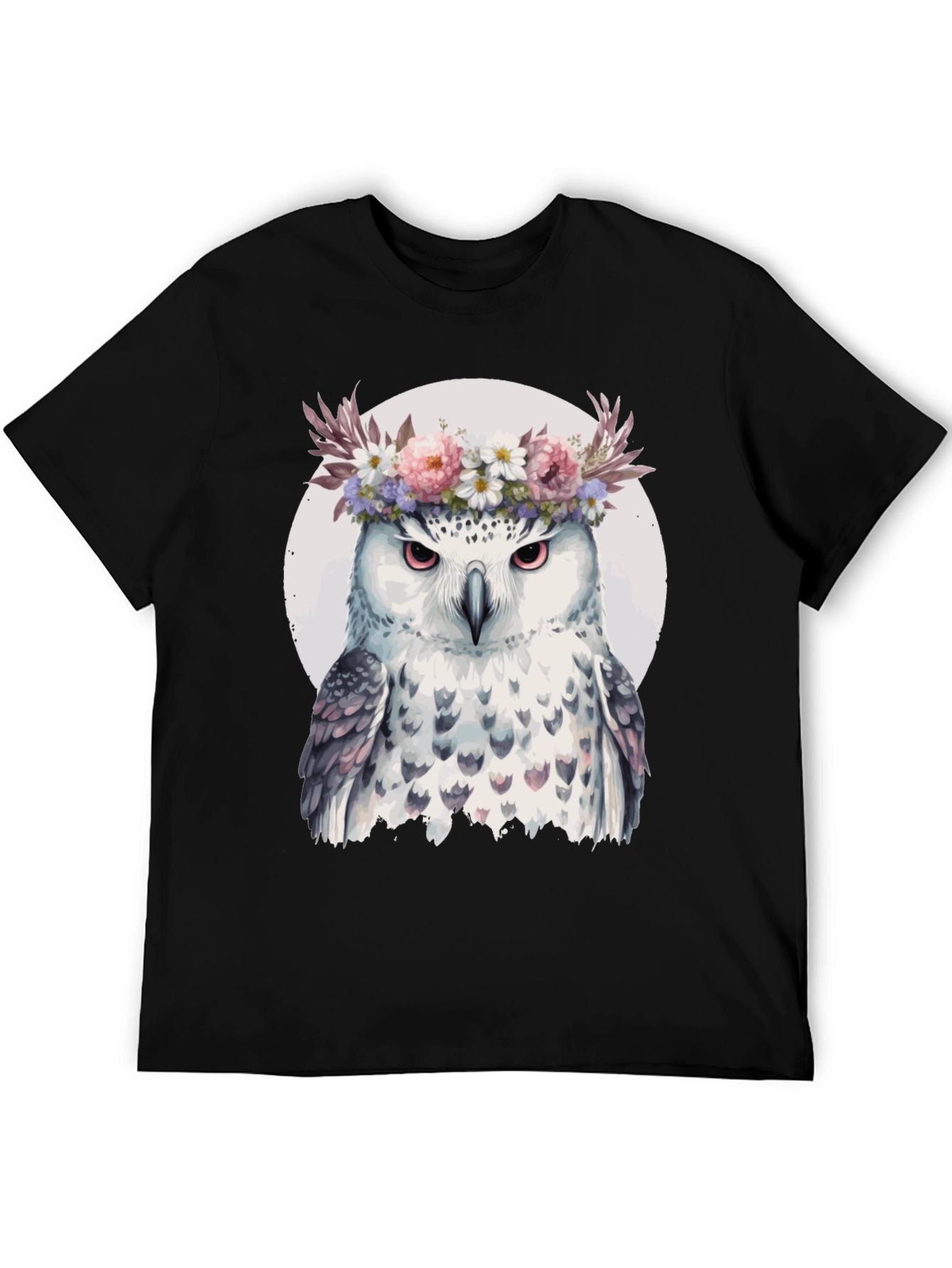 Owl Flower Crown T-Shirt - Unisex Graphic Tee