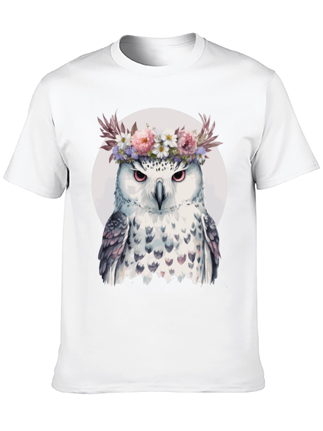 Owl Flower Crown T-Shirt - Unisex Graphic Tee