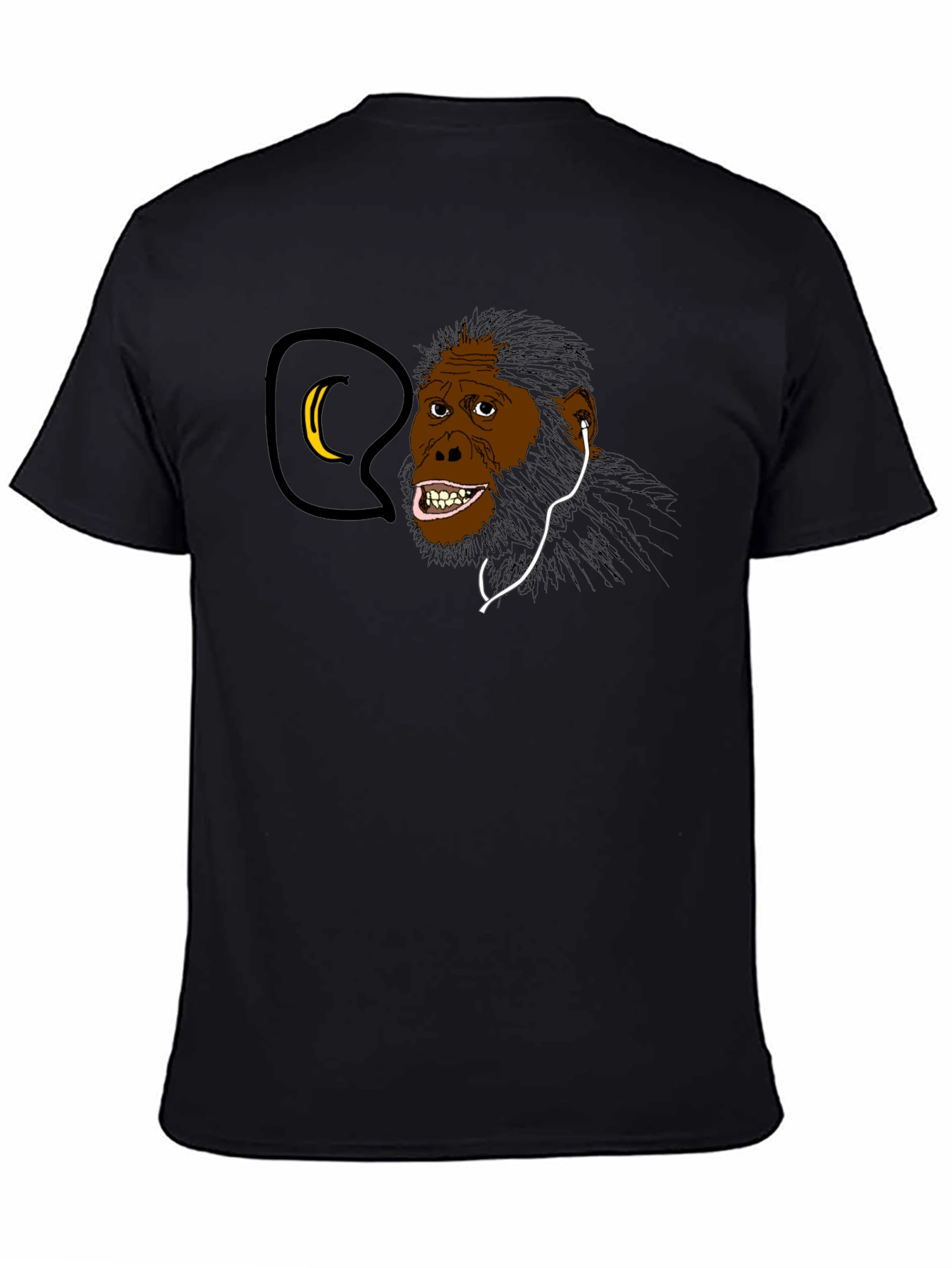 Funny Ape Evolution T-Shirt - Black