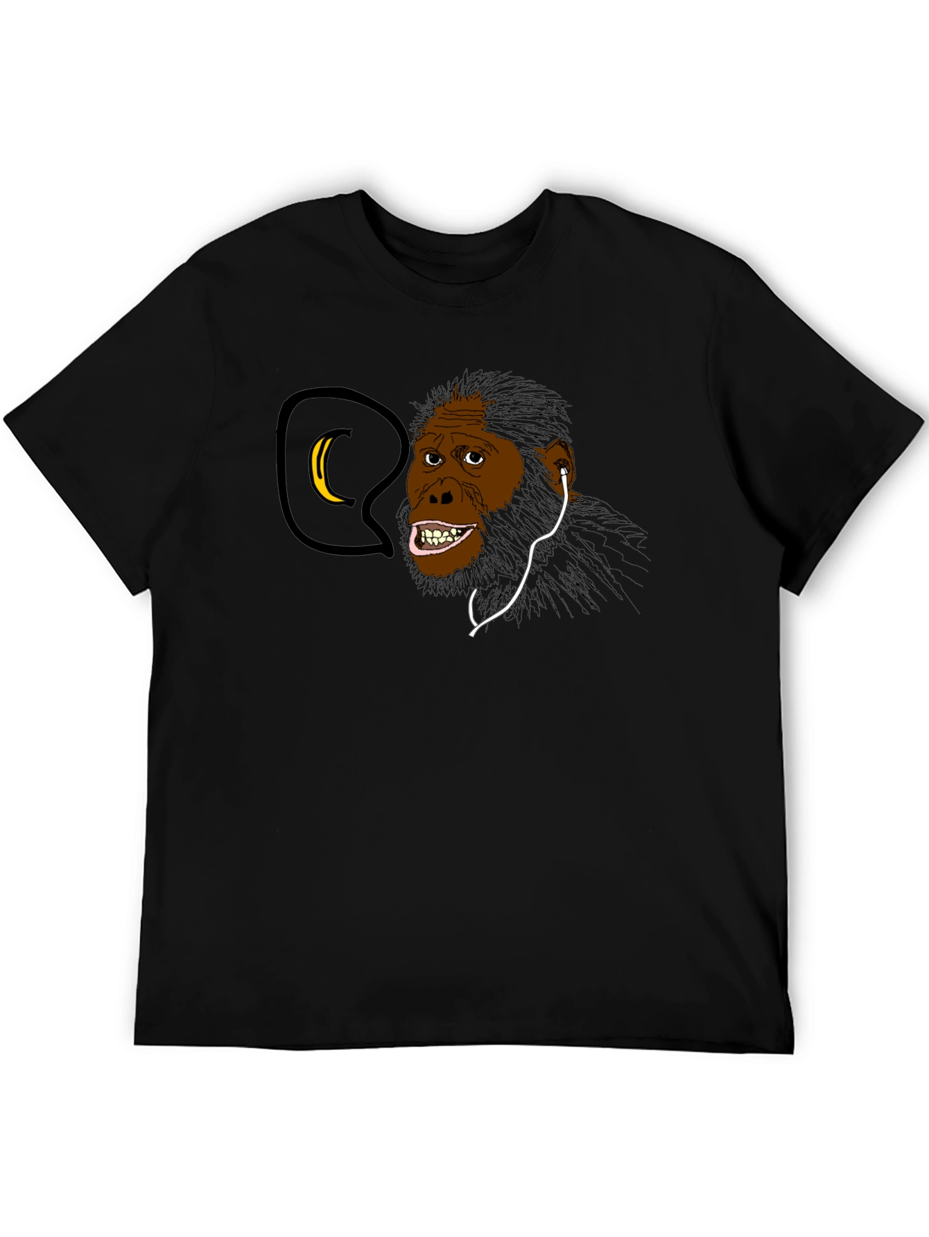 Funny Ape Evolution T-Shirt - Black