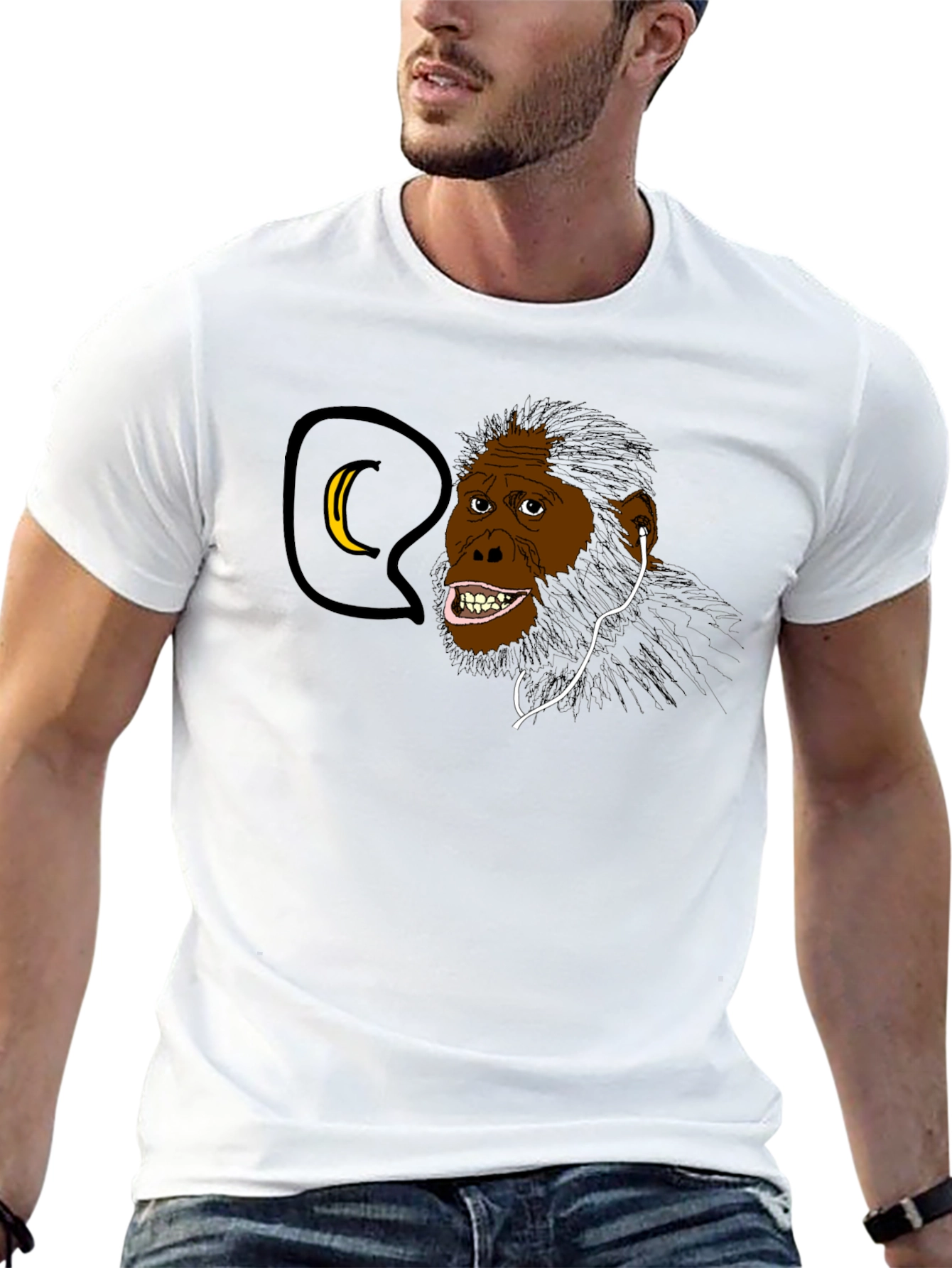 Funny Ape Evolution T-Shirt - Black
