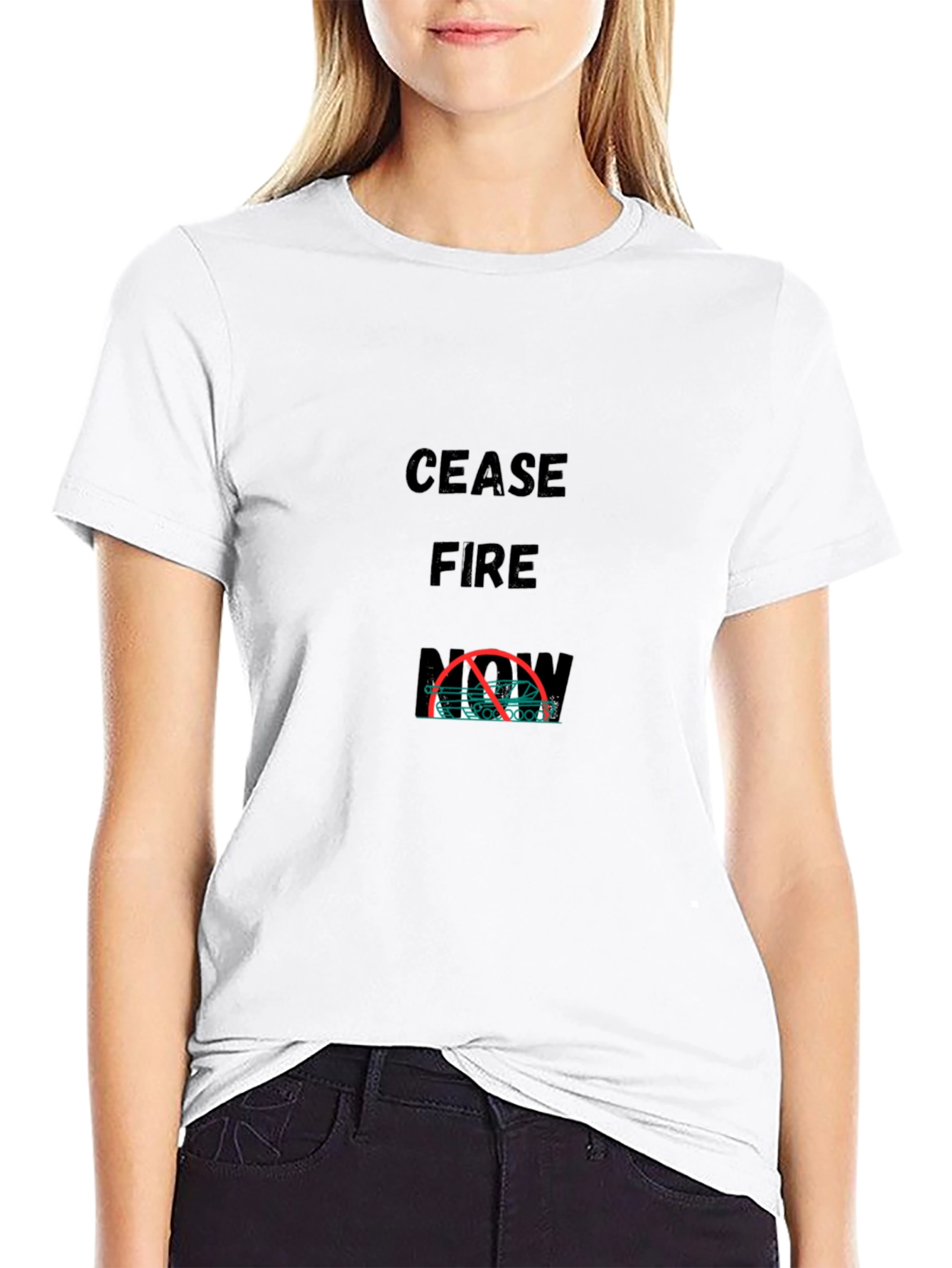 Cease Fire Now Graphic T-Shirt