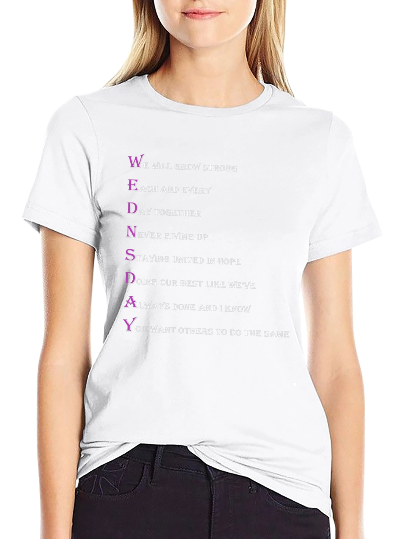 Wednesday T-Shirt - Positive Acronym Design