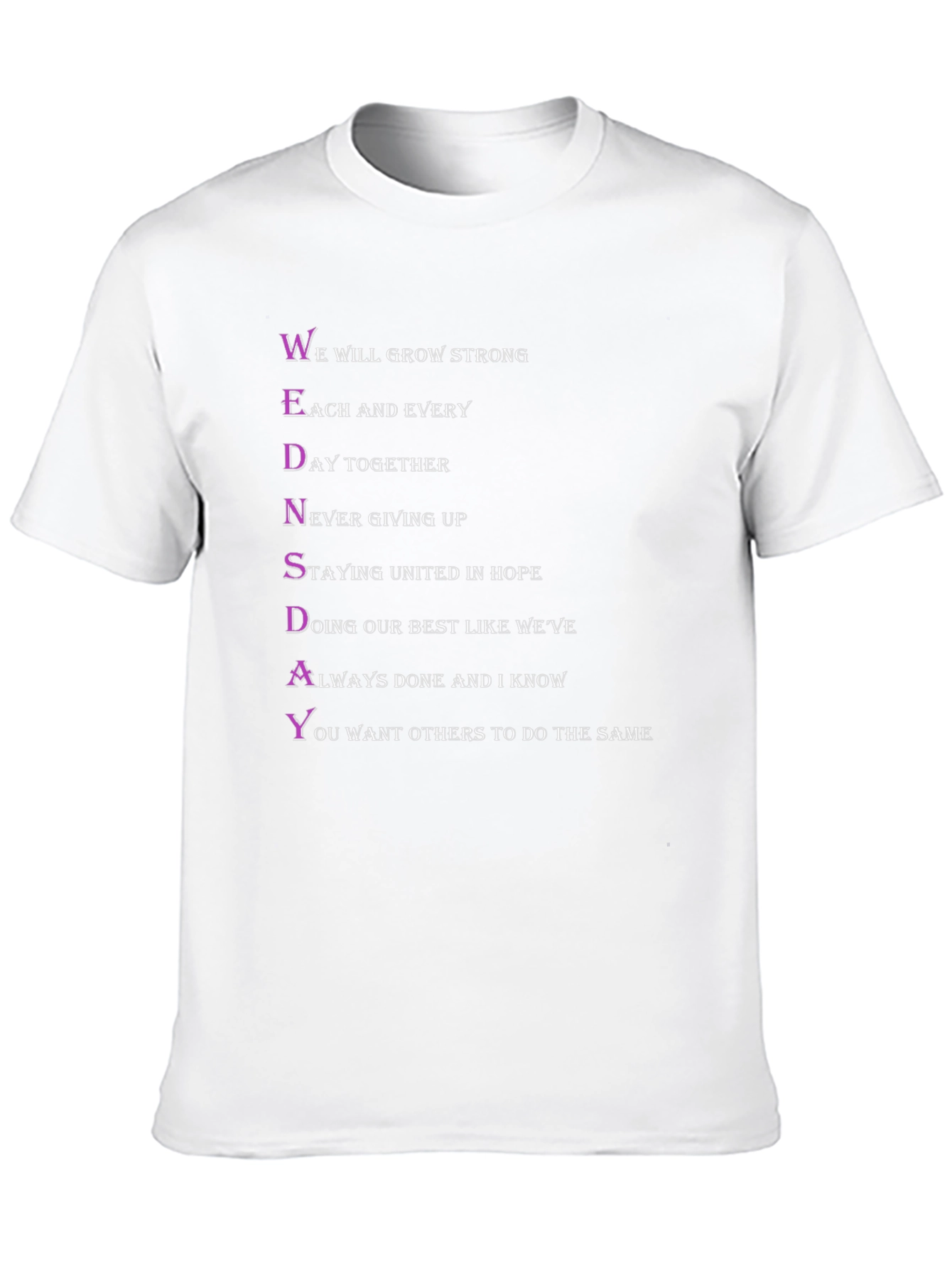 Wednesday T-Shirt - Positive Acronym Design