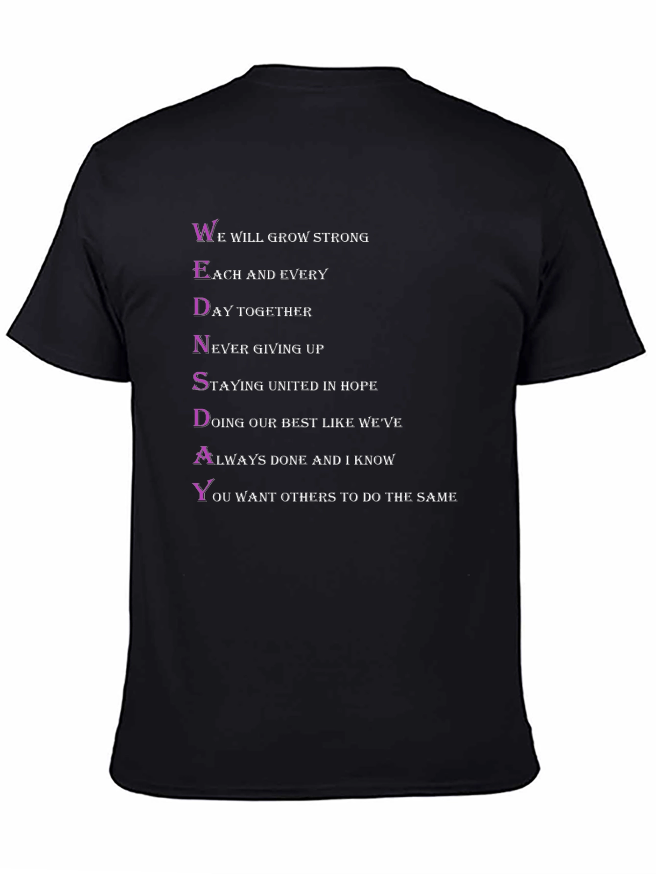 Wednesday T-Shirt - Positive Acronym Design