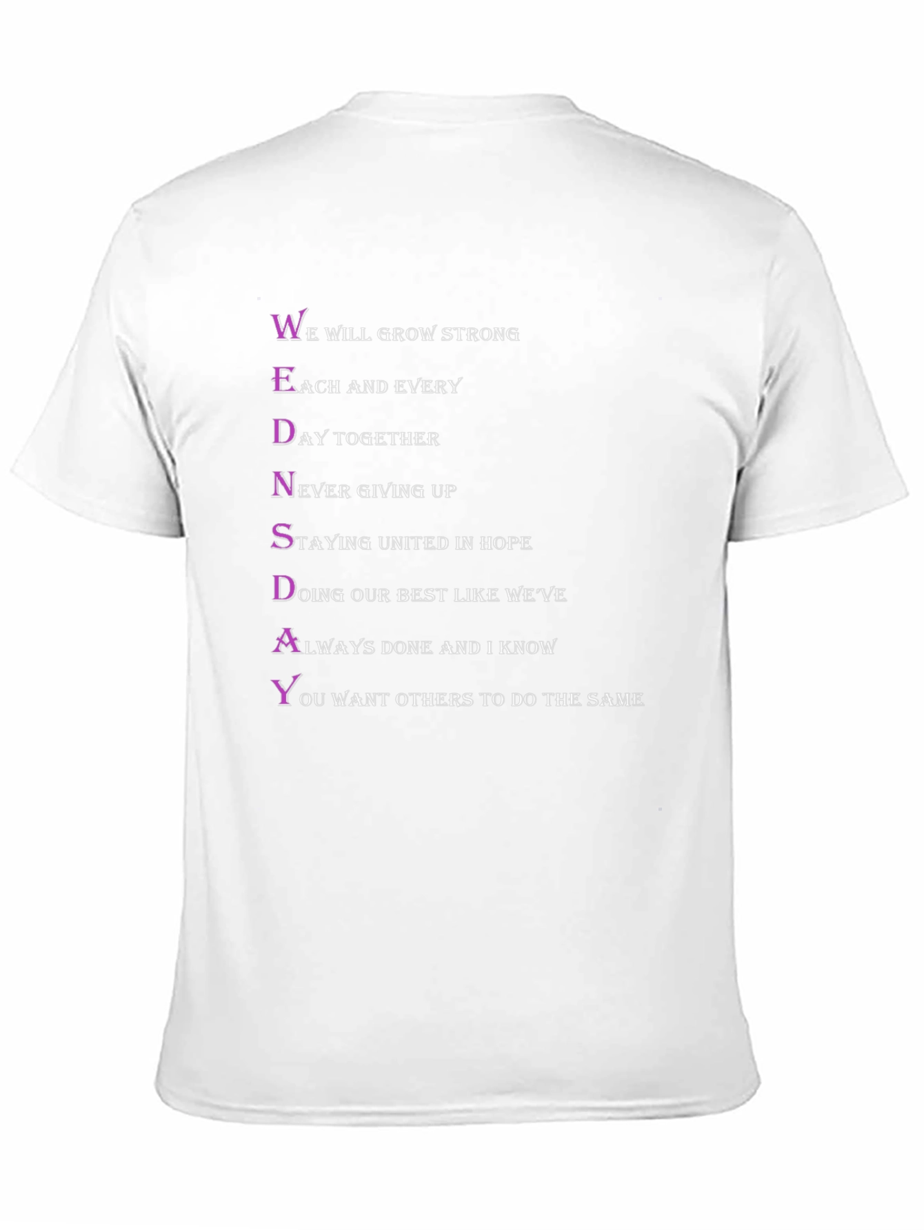Wednesday T-Shirt - Positive Acronym Design
