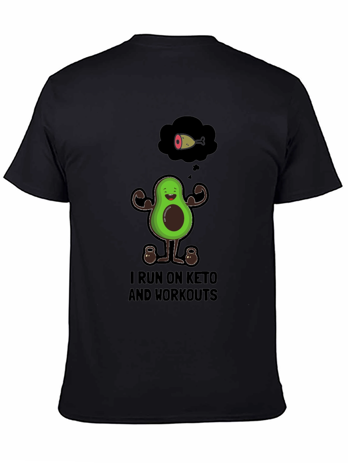 Keto Workout Graphic Tee - Avocado Gym Shirt