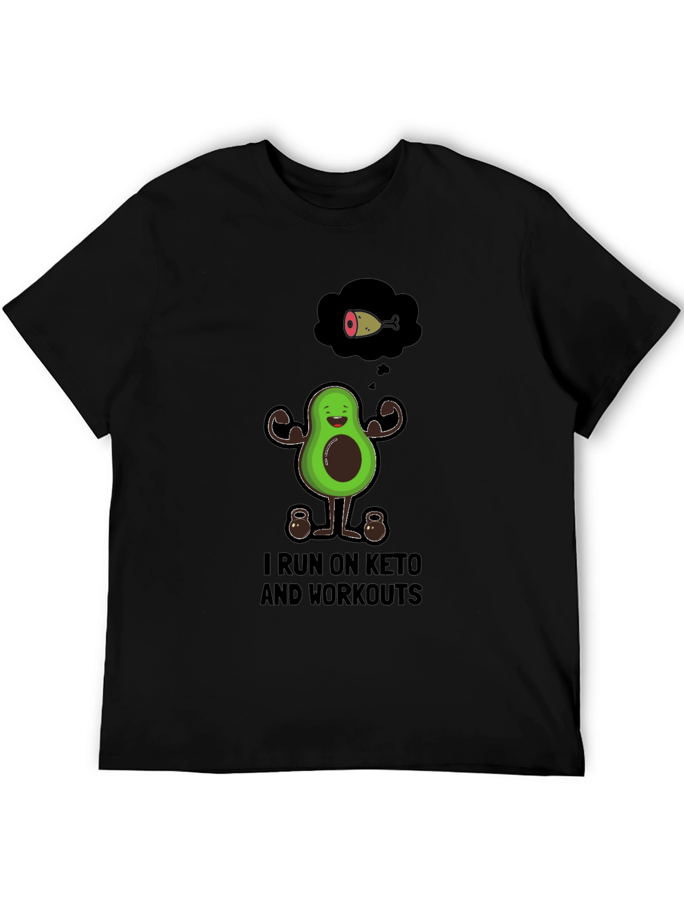 Keto Workout Graphic Tee - Avocado Gym Shirt