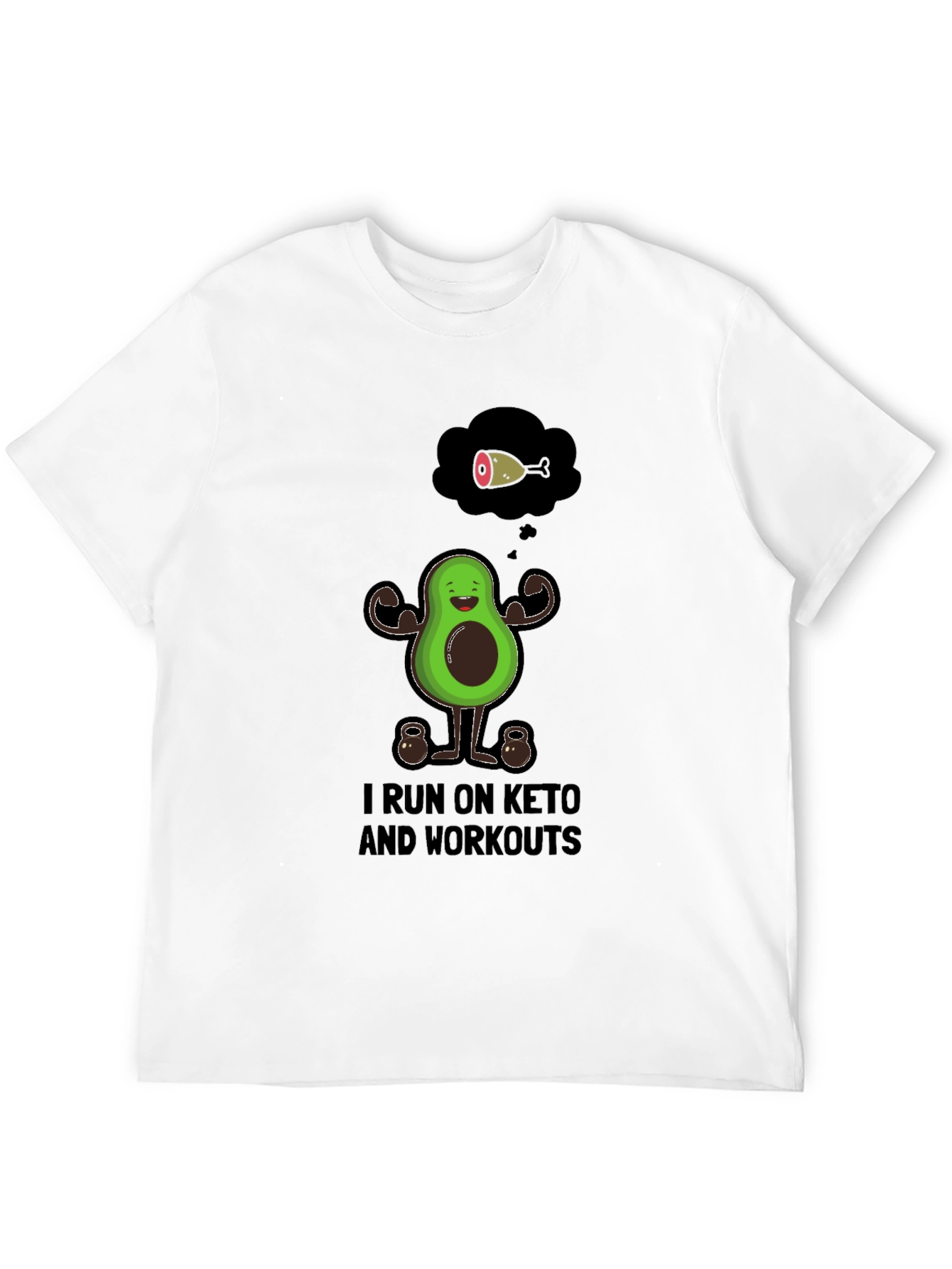 Keto Workout Graphic Tee - Avocado Gym Shirt