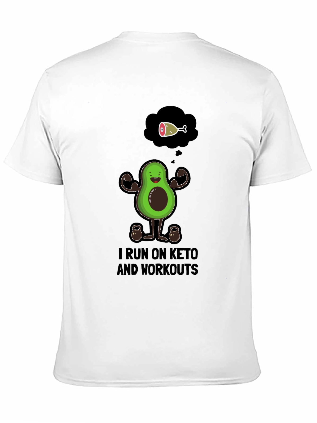 Keto Workout Graphic Tee - Avocado Gym Shirt