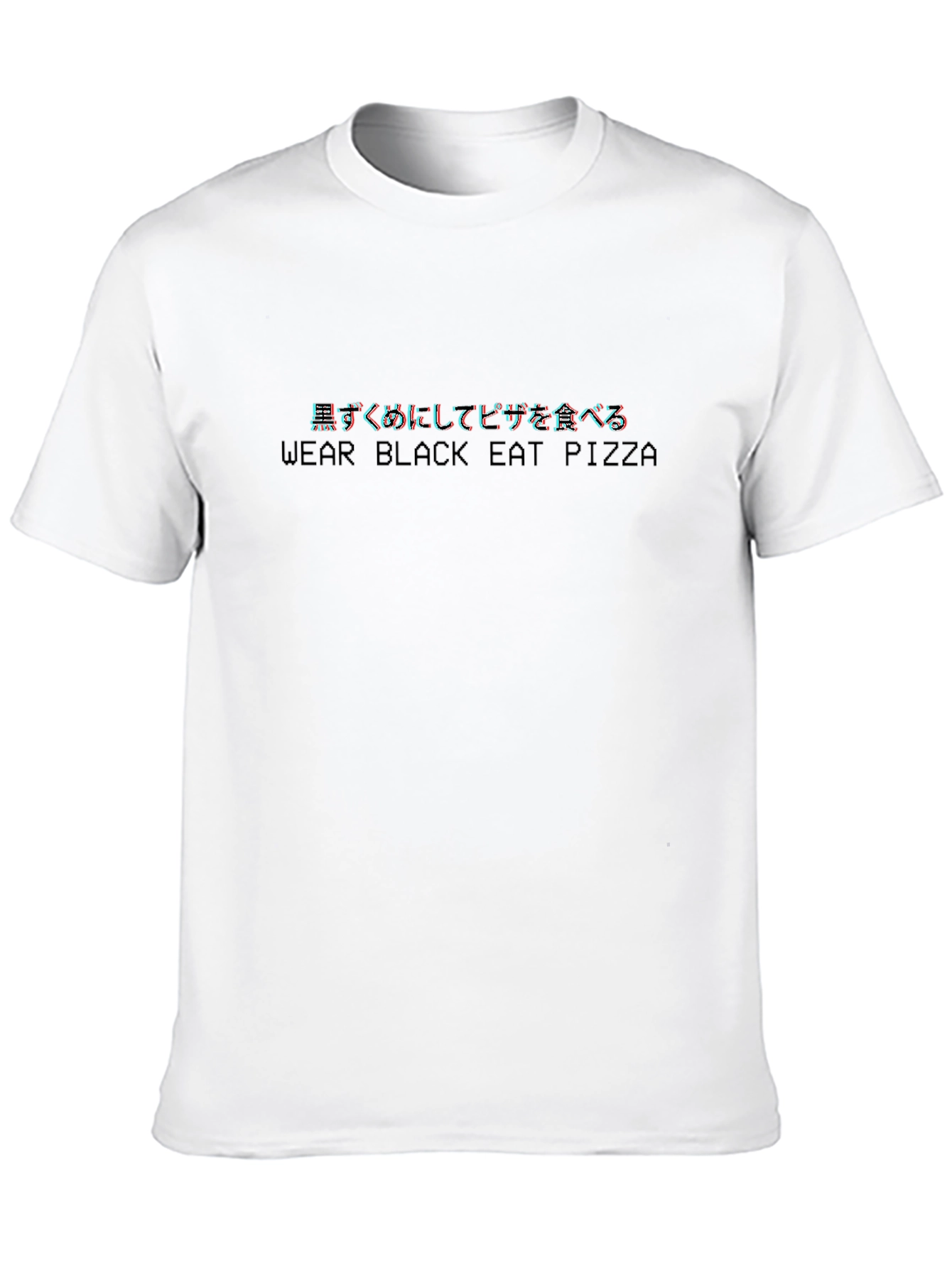 Wear Black Eat Pizza Graphic Tee