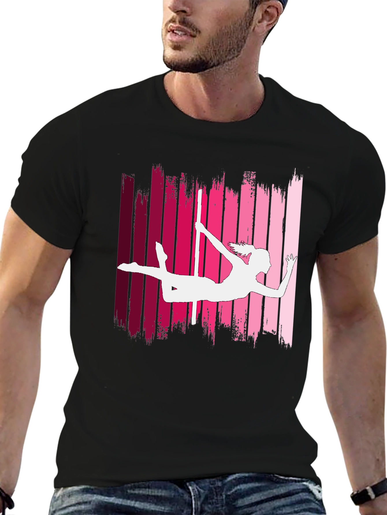 Pole Dancer Silhouette Graphic Tee