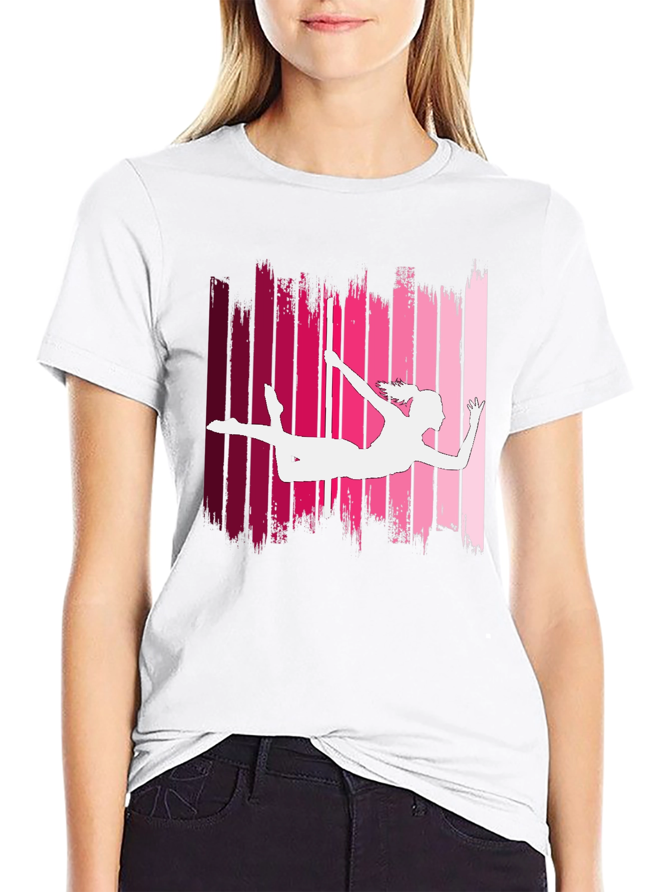 Pole Dancer Silhouette Graphic Tee