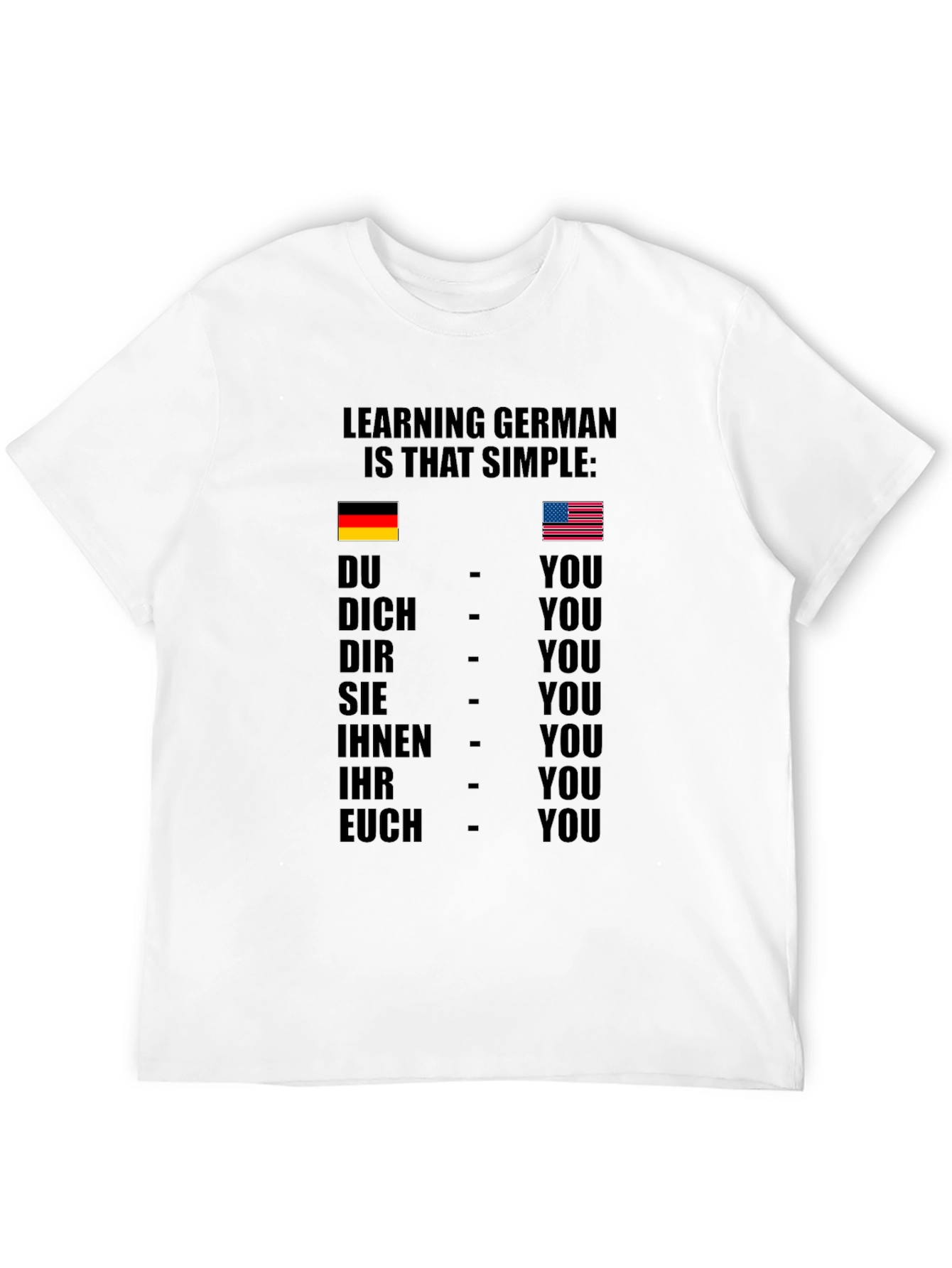 Funny German Language Learning T-Shirt