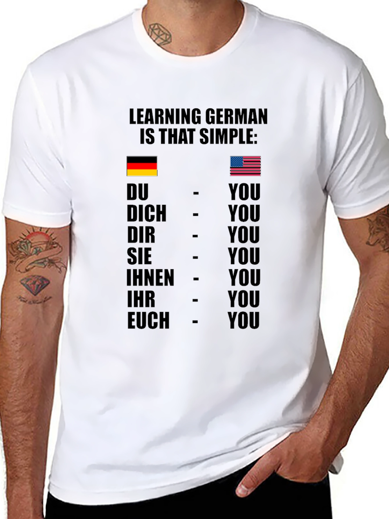 Funny German Language Learning T-Shirt