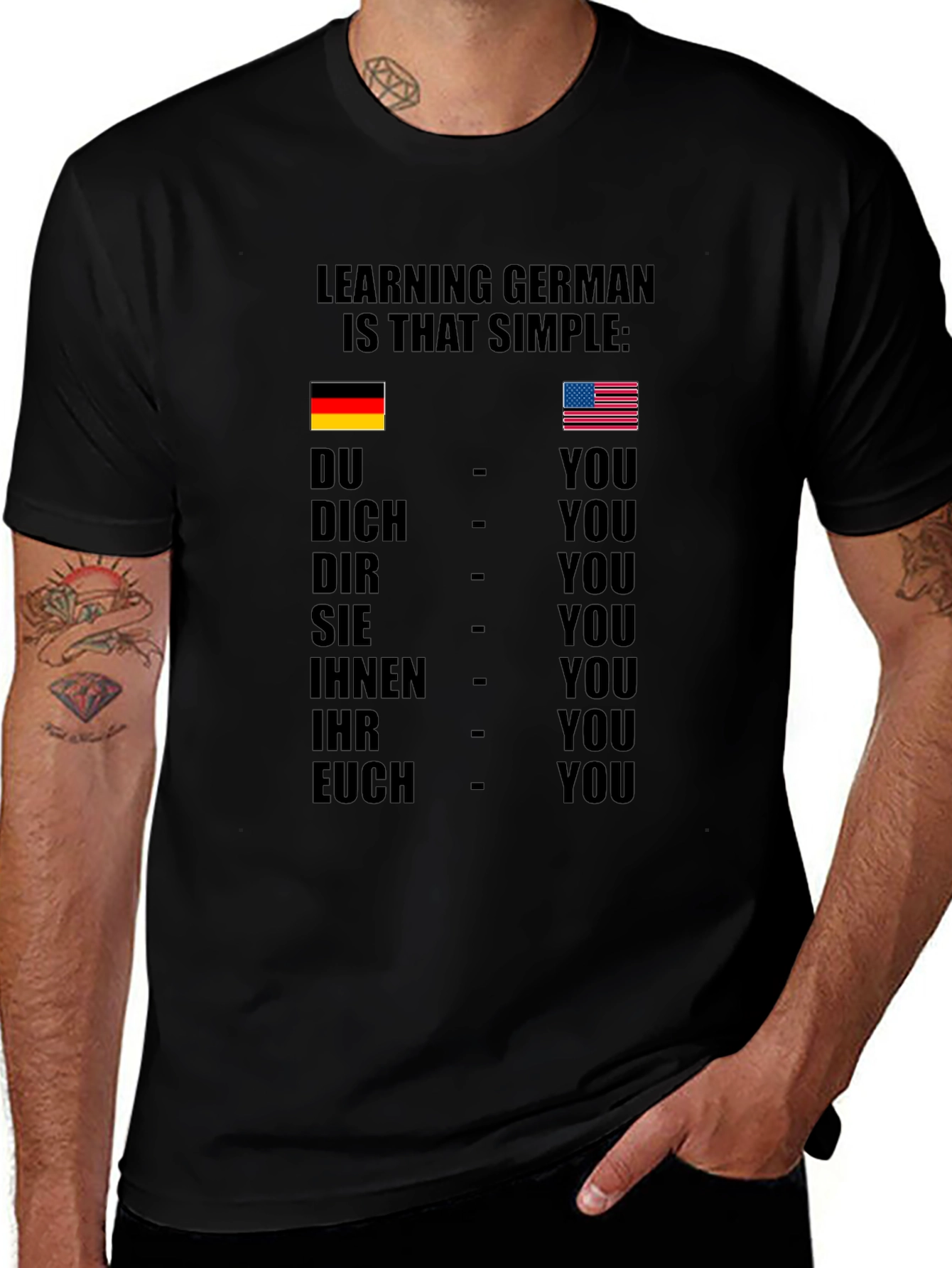 Funny German Language Learning T-Shirt