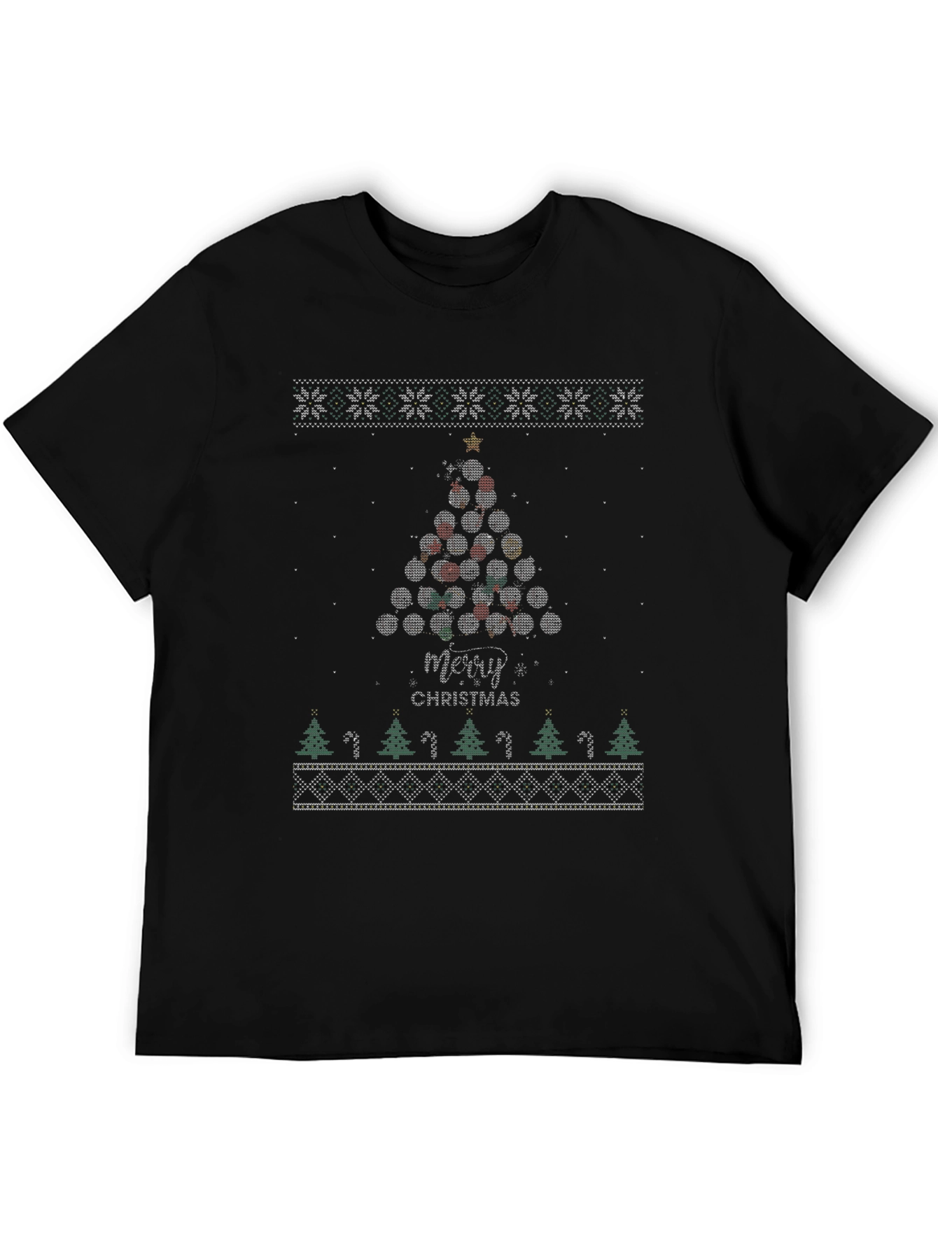 Ugly Christmas Billiards Tree T-Shirt