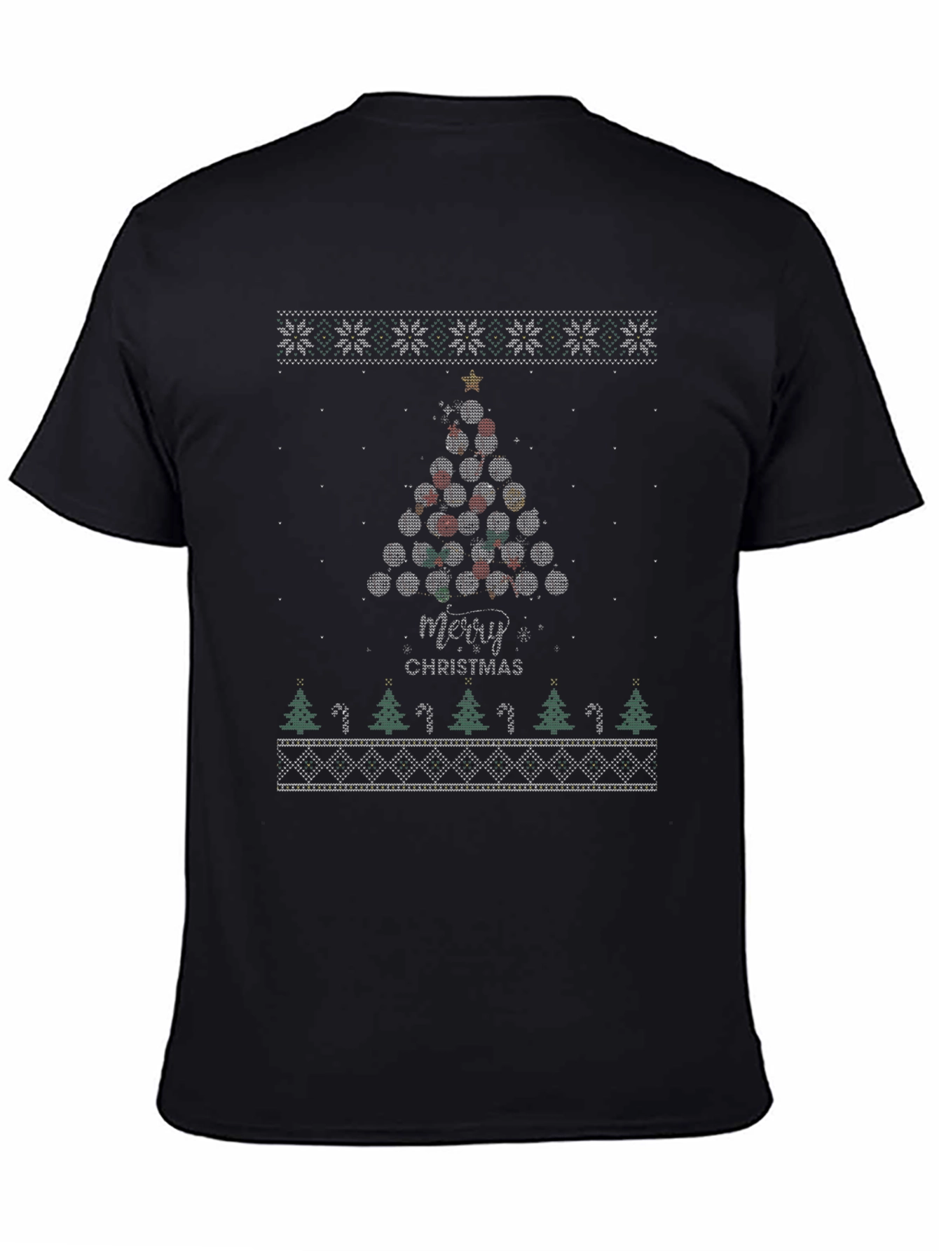 Ugly Christmas Billiards Tree T-Shirt