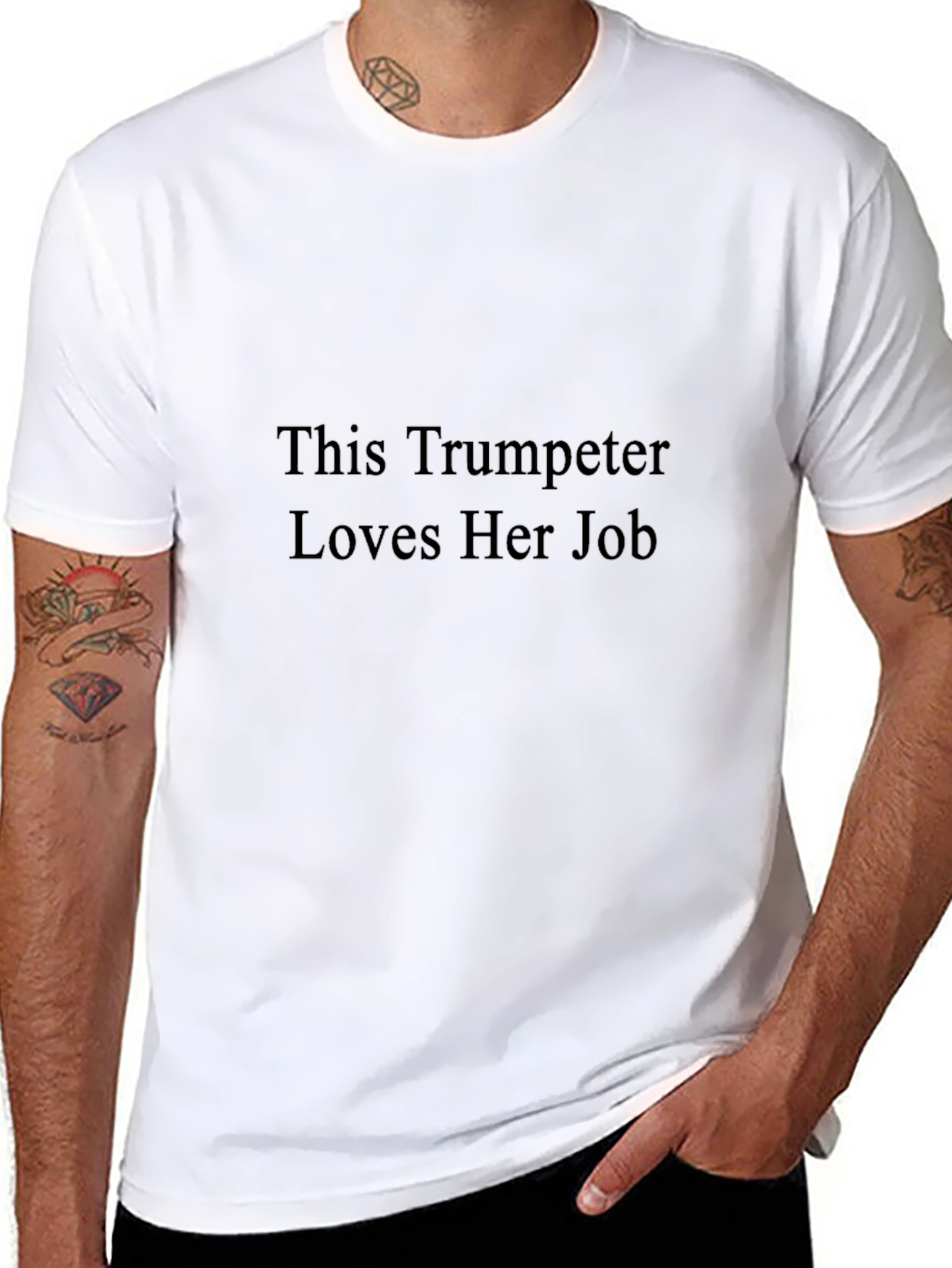 Trumpeter Job Lover Black T-Shirt