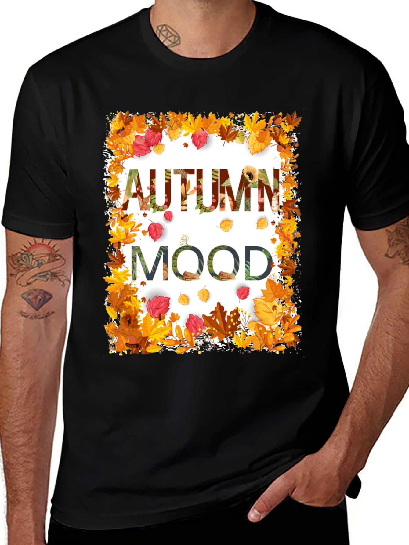 Autumn Mood Graphic Tee - Fall Fashion