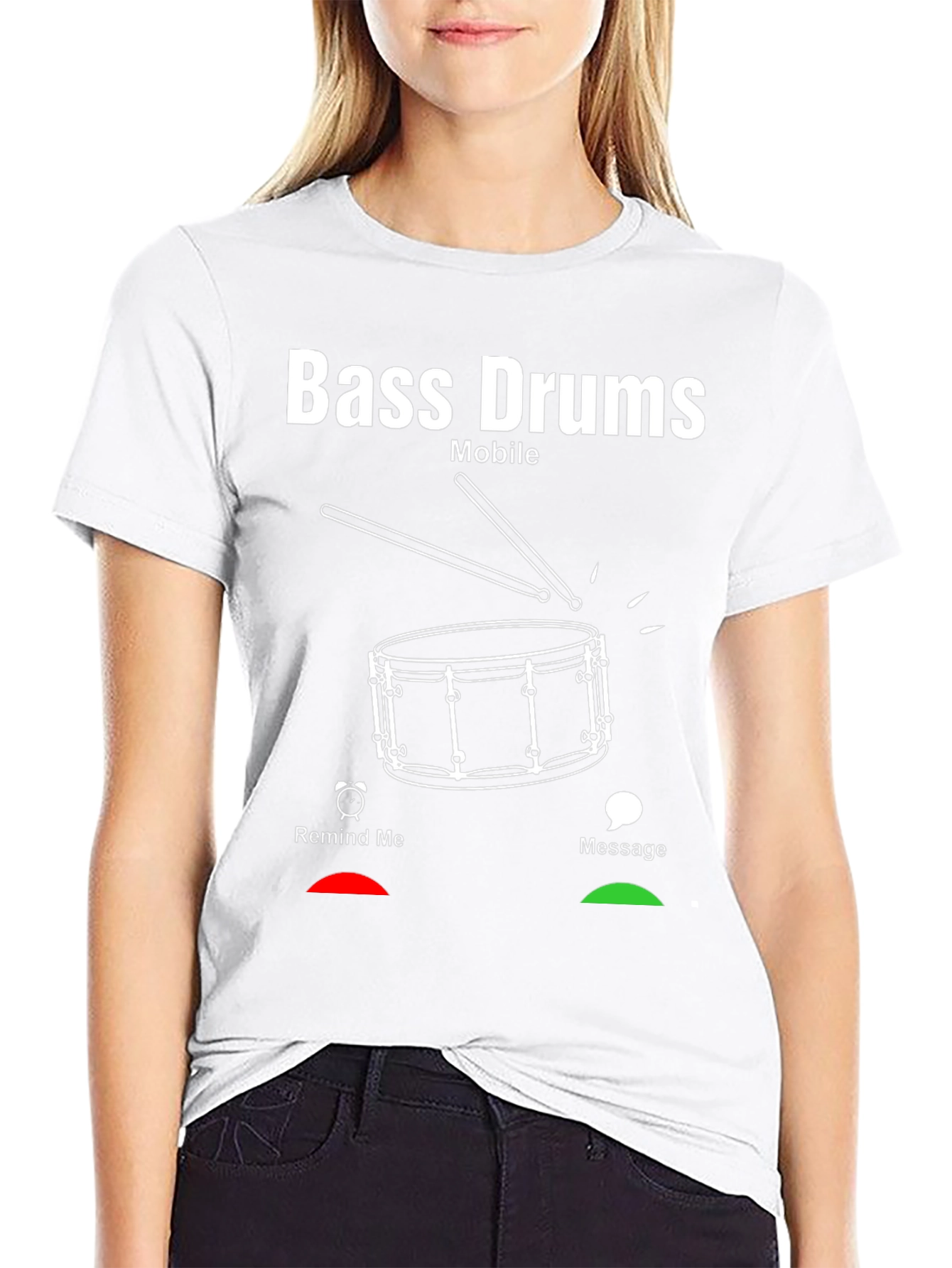 Bass Drums Mobile Graphic T-Shirt