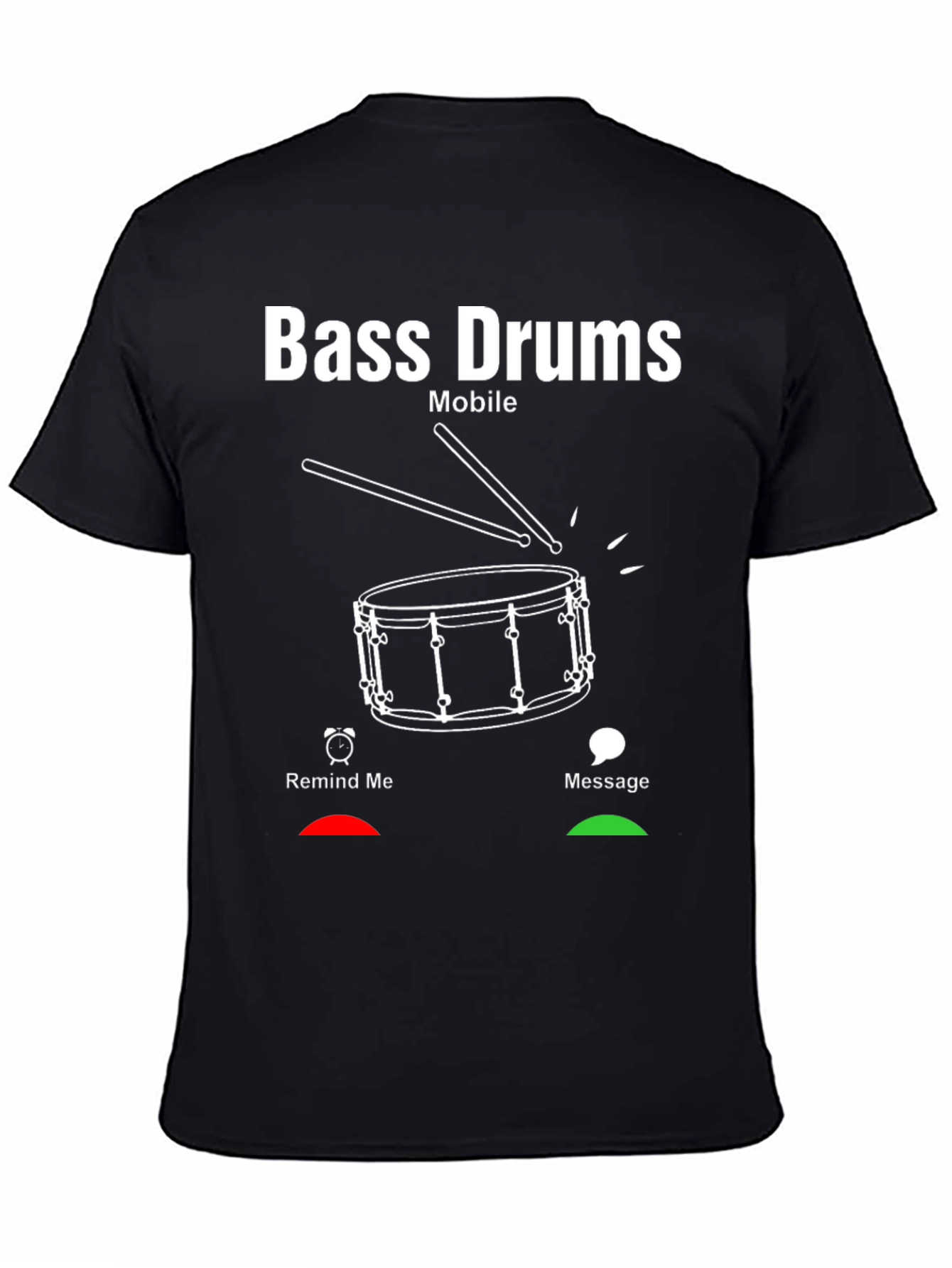 Bass Drums Mobile Graphic T-Shirt