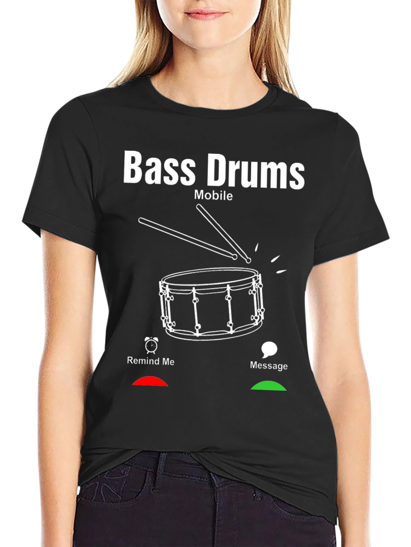 Bass Drums Mobile Graphic T-Shirt