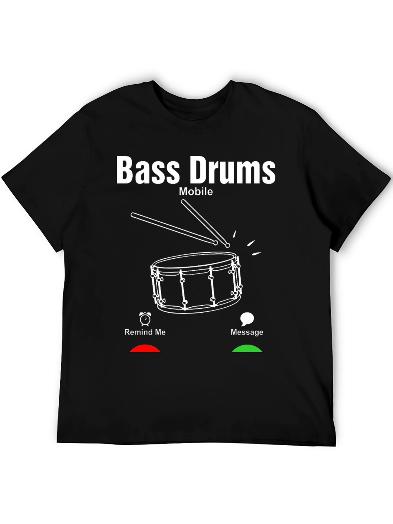 Bass Drums Mobile Graphic T-Shirt