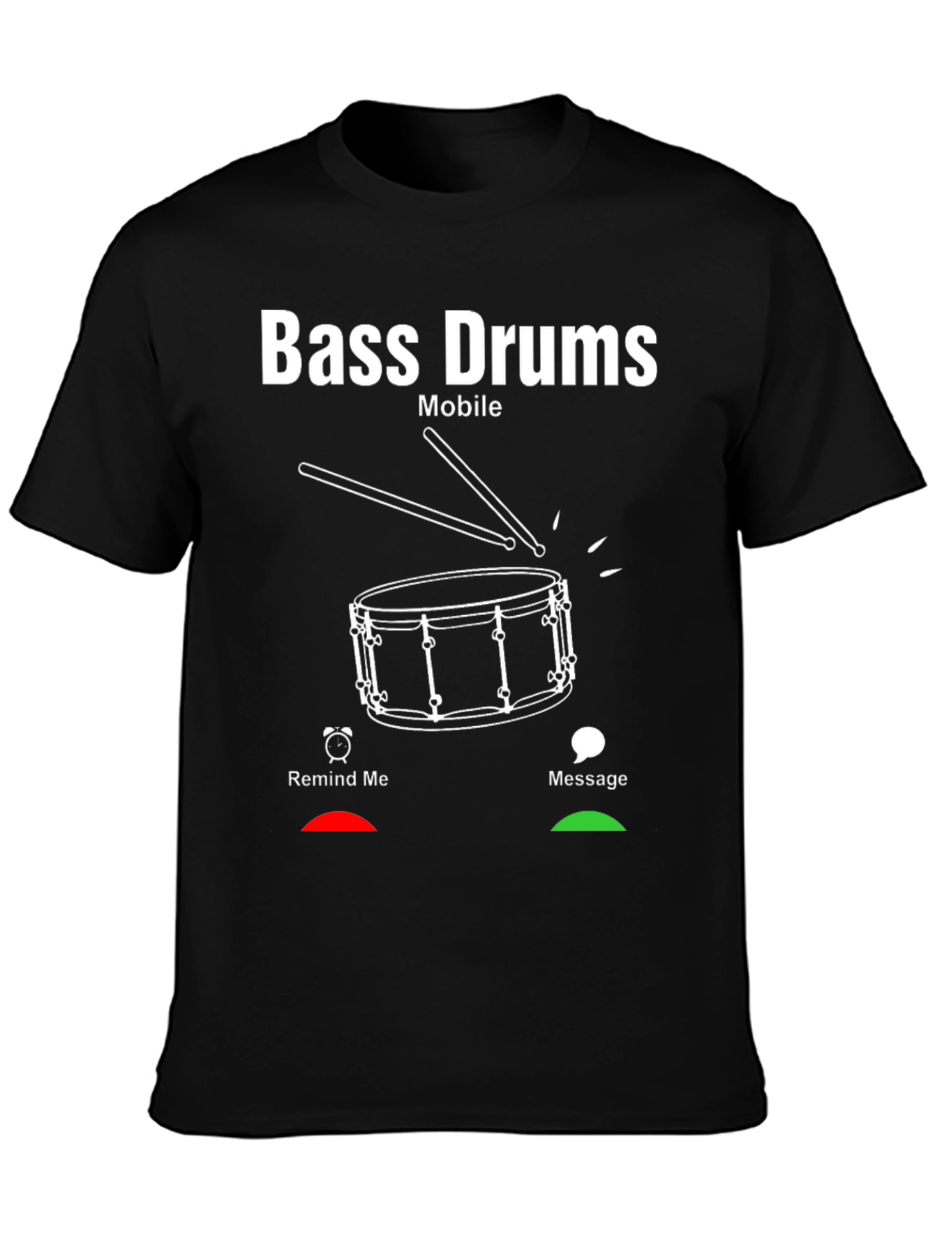 Bass Drums Mobile Graphic T-Shirt