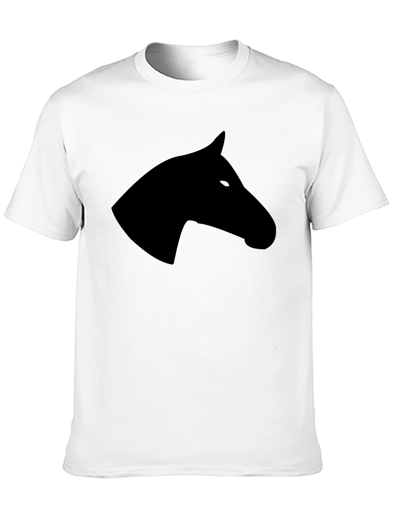 Black Horse Head Graphic Tee