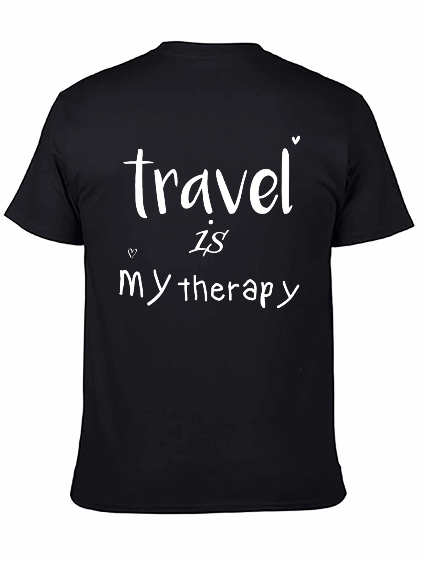 Travel Therapy T-Shirt - Short Sleeve Black Tee
