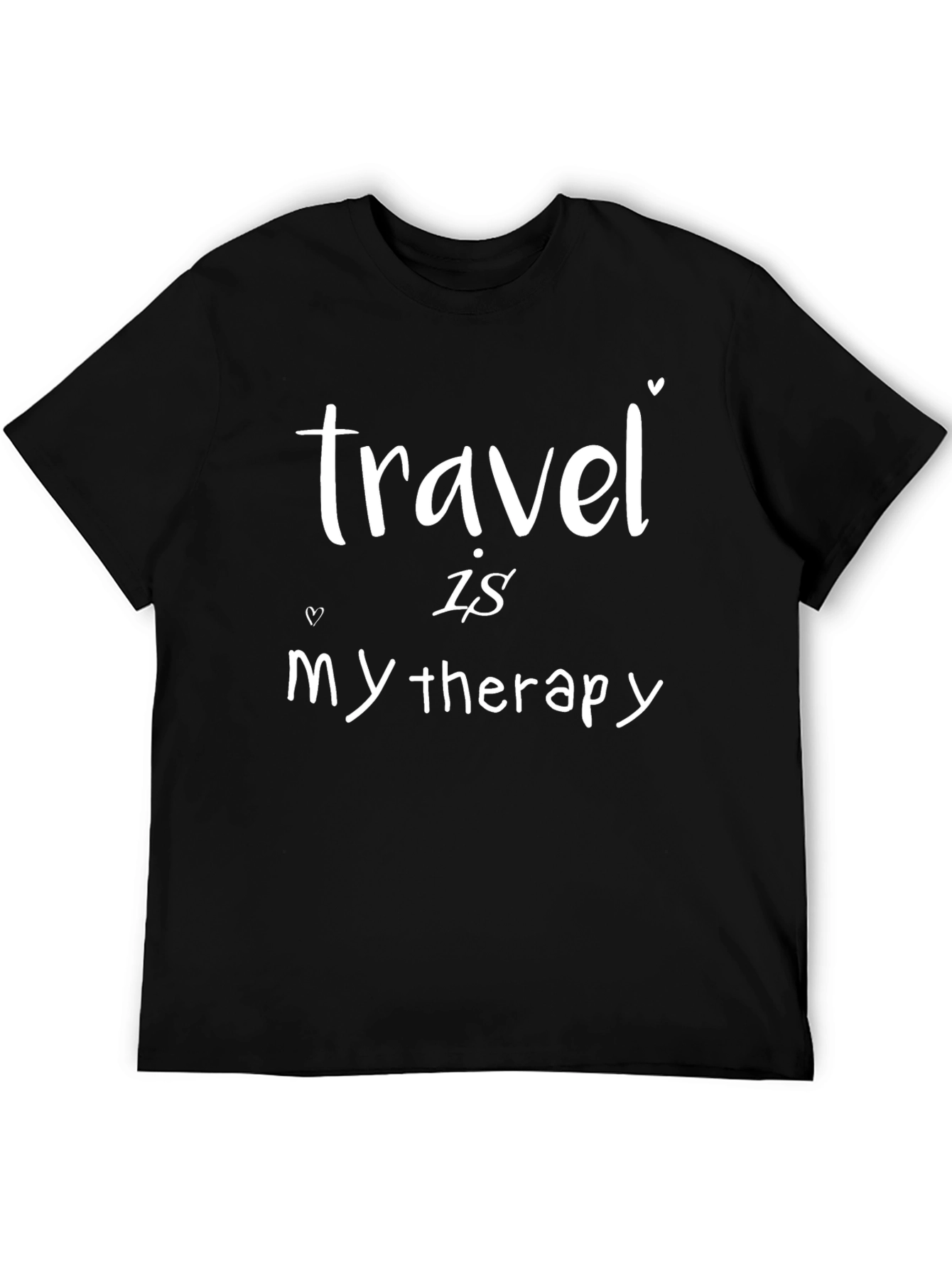 Travel Therapy T-Shirt - Short Sleeve Black Tee