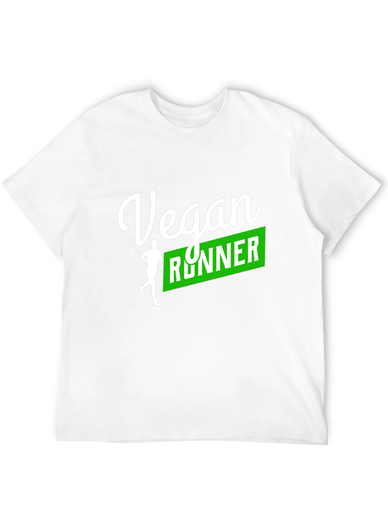 Vegan Runner Graphic Tee - Black