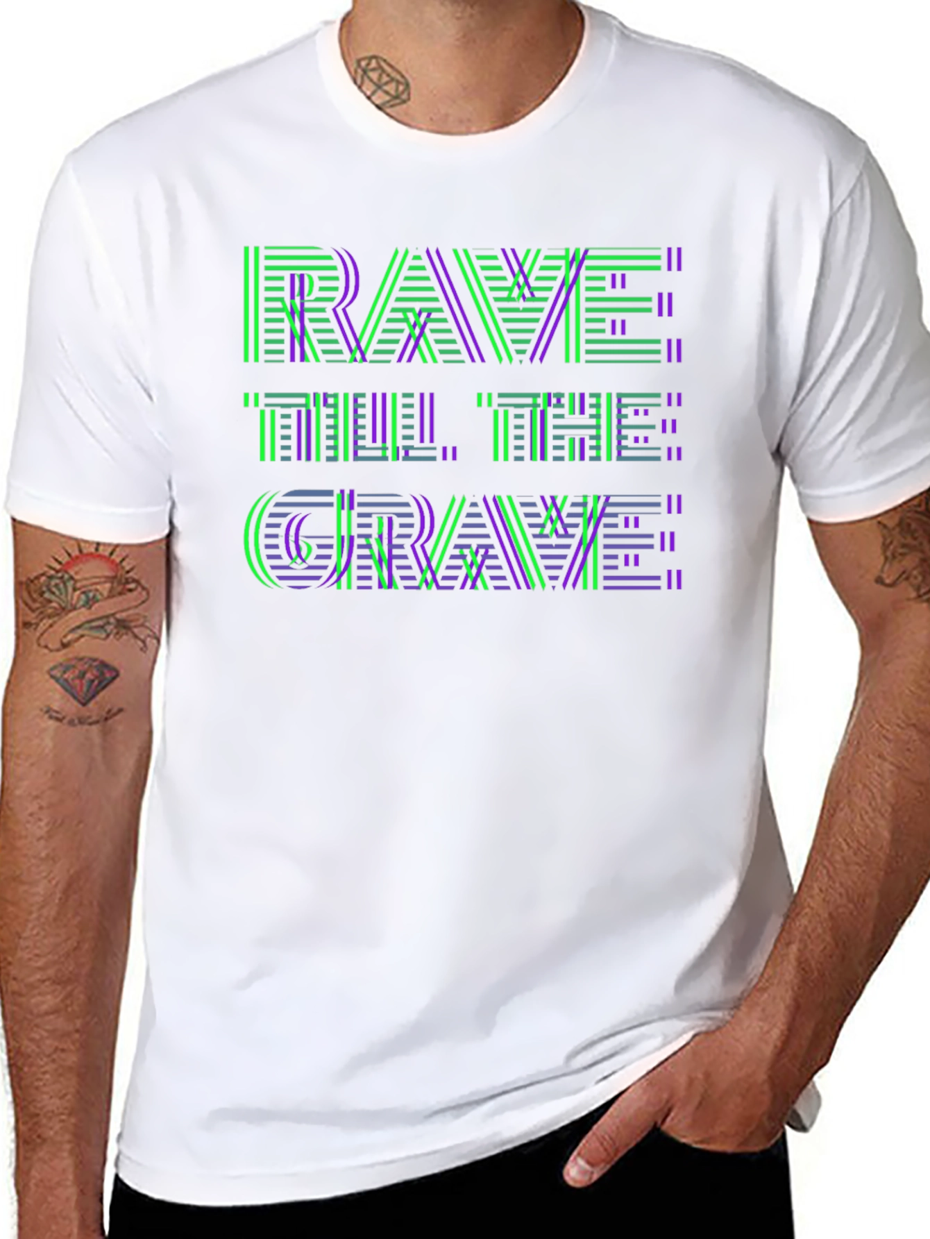 Rave Till the Grave T-Shirt - EDM Party Wear