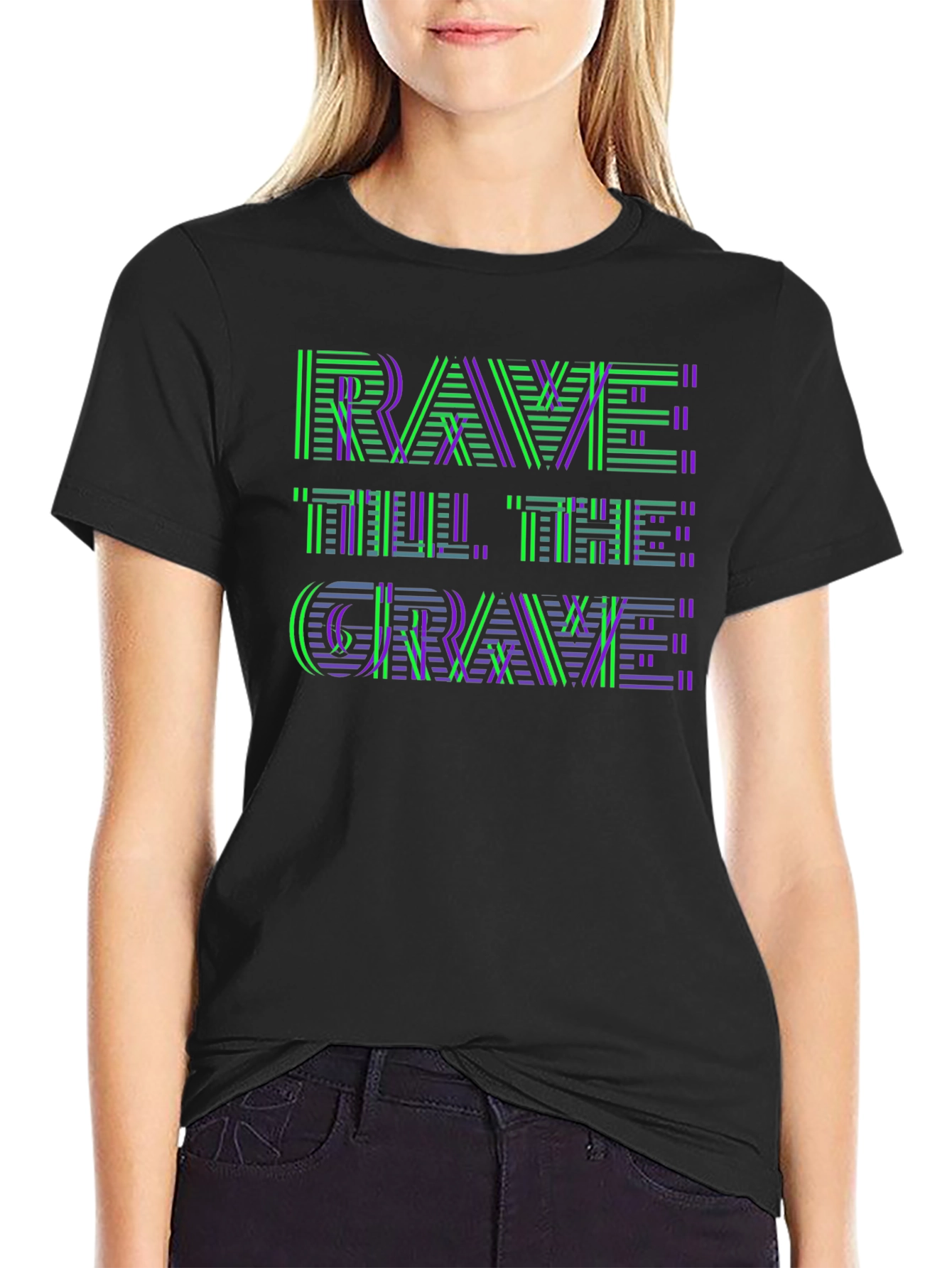 Rave Till the Grave T-Shirt - EDM Party Wear