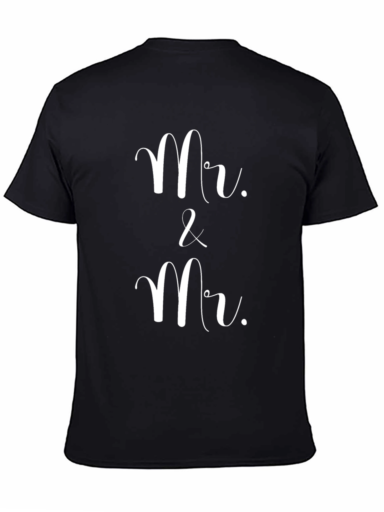 Mr. & Mr. Black Graphic Tee - Wedding Gift