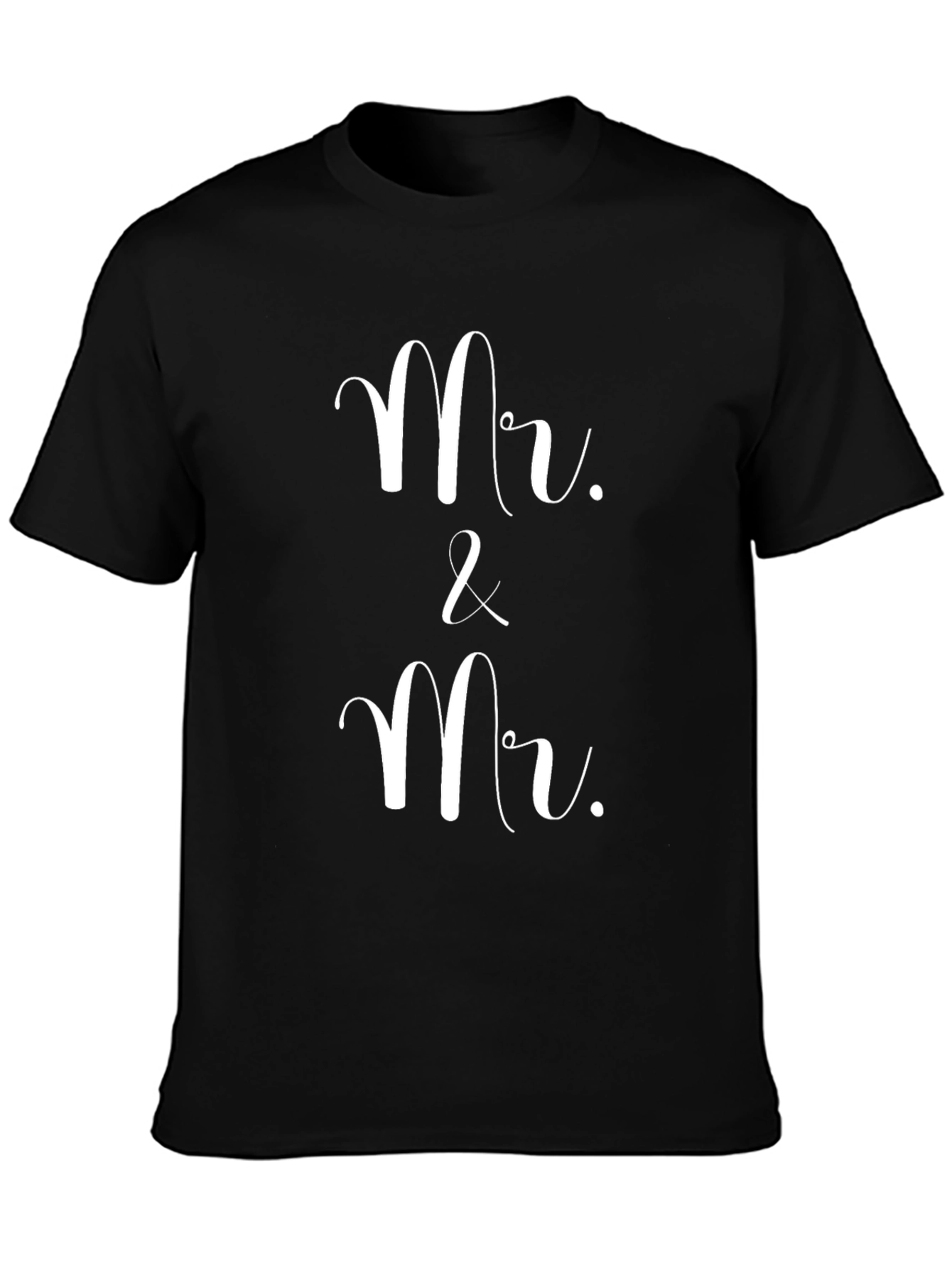 Mr. & Mr. Black Graphic Tee - Wedding Gift