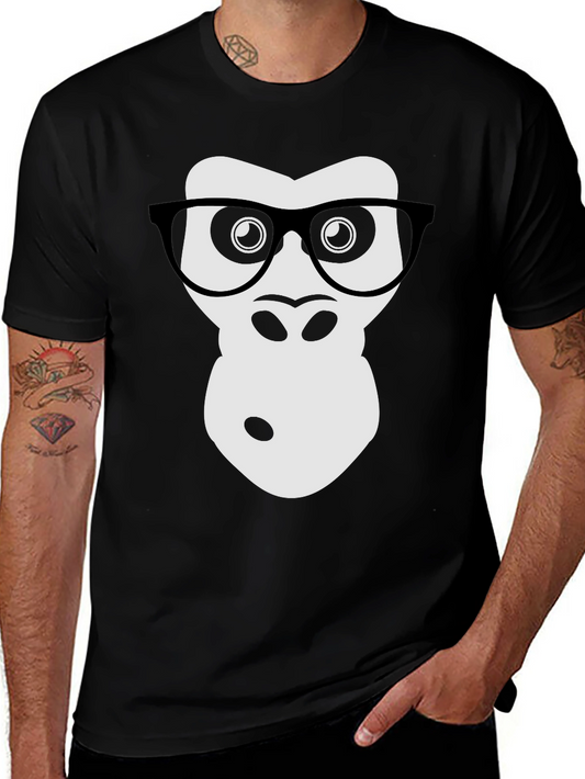 Geek Gorilla Graphic Tee - Cool Animal Shirt