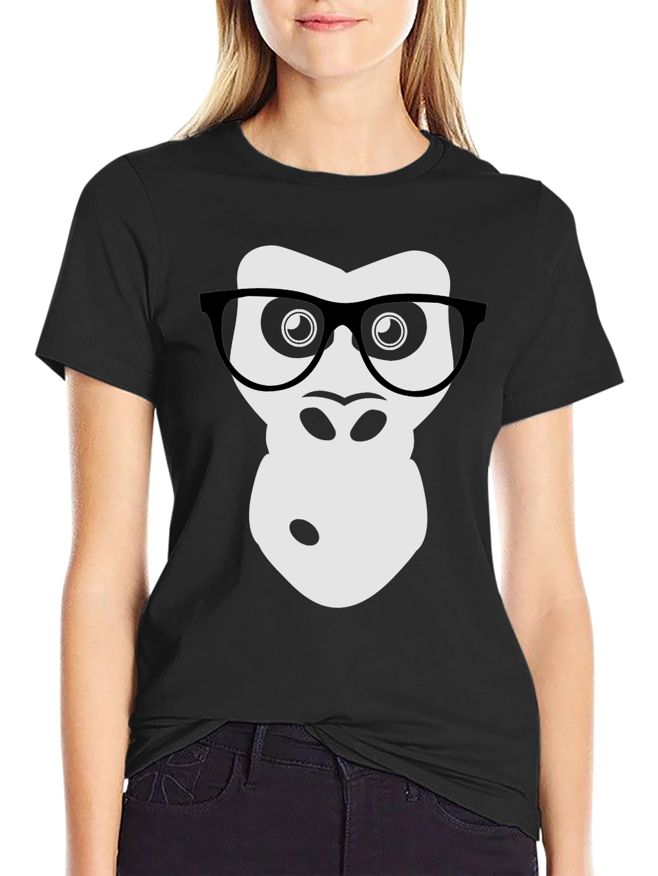 Geek Gorilla Graphic Tee - Cool Animal Shirt