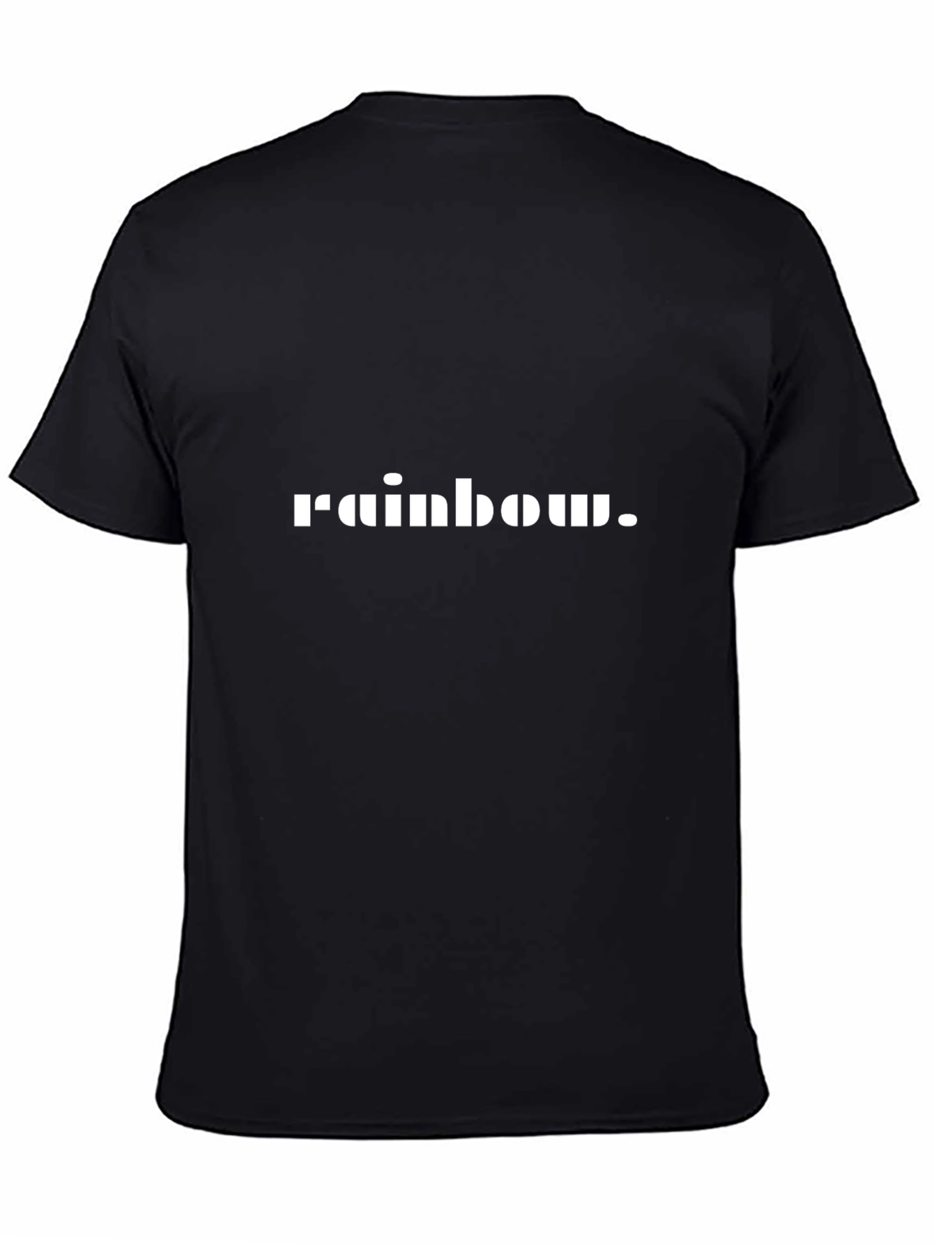 Rainbow Statement Black T-Shirt