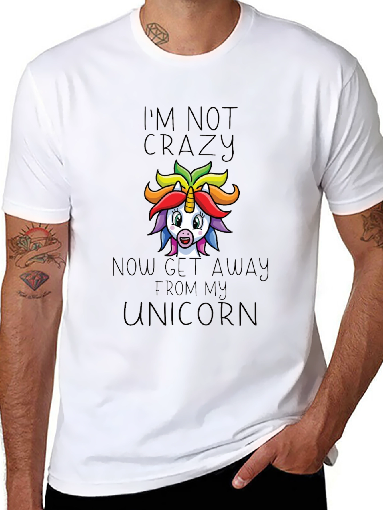 Im Not Crazy Unicorn Graphic Tee