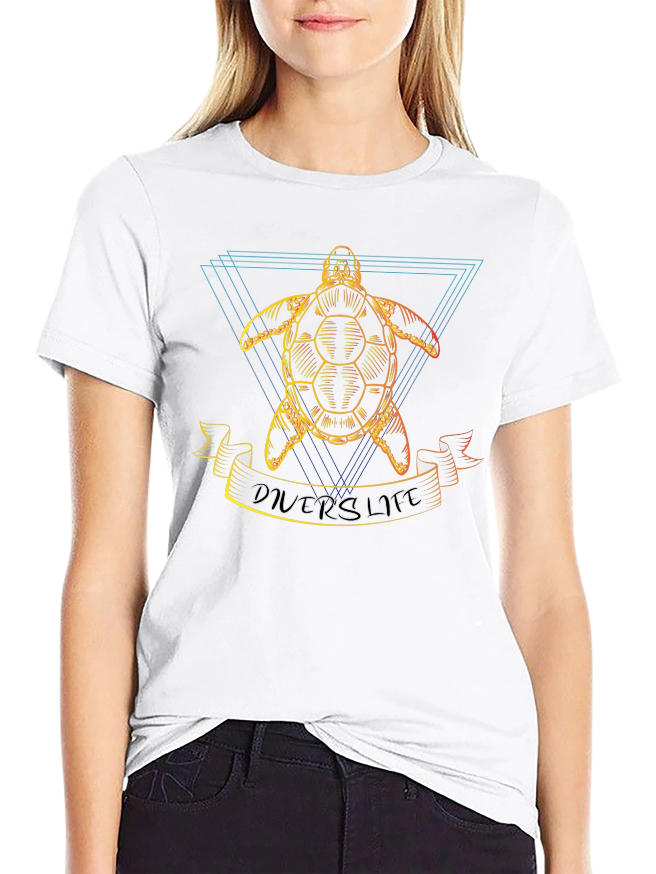 Divers Life Turtle Graphic T-Shirt